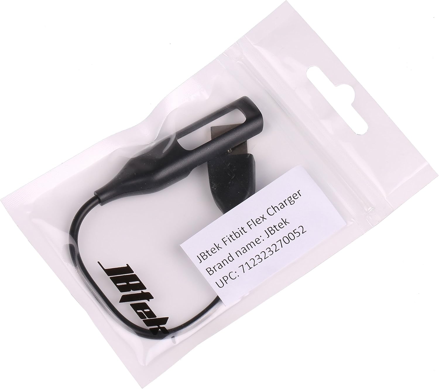 JBtek Replacement USB Charging Cable for Fitbit Flex, Black, 0.59ft | Activity Bracelet Charger, Cord