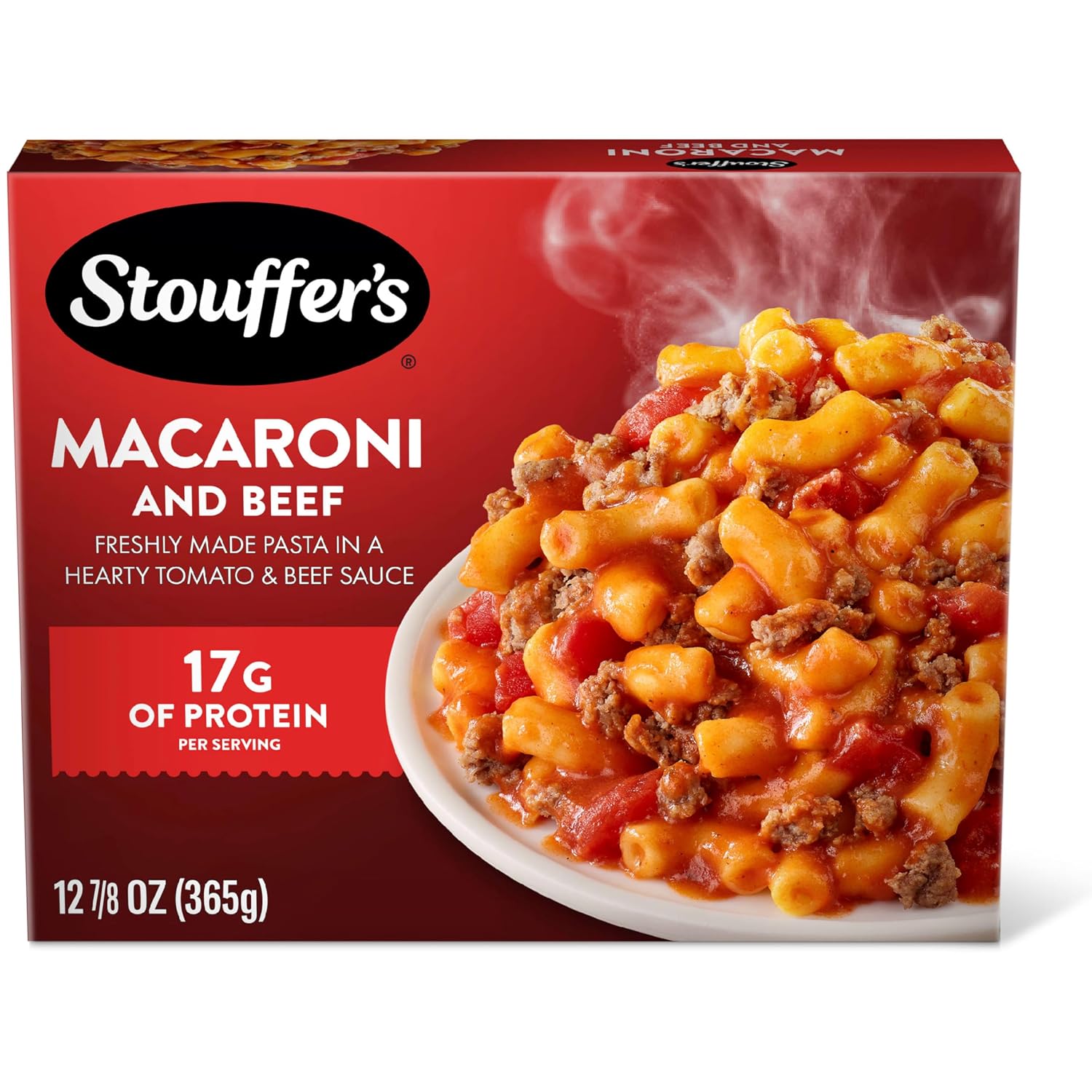 Stouffer's Macaroni & Beef with Tomato, Single Serve Frozen Meal, 12.875 Oz