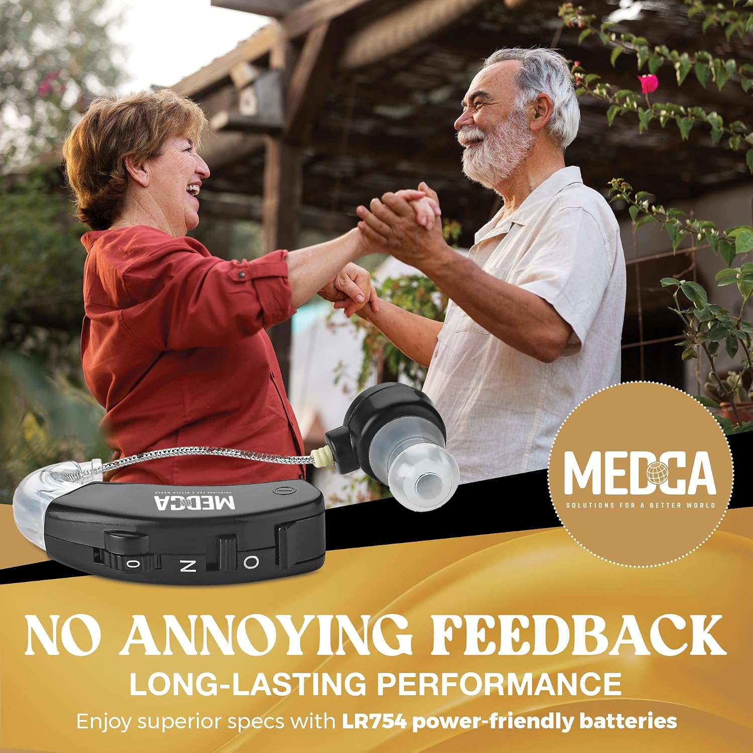 Behind the Ear Sound Amplifier - BTE Hearing Ear Amplification Device and Digital Hearing Aids for Seniors PSAD for the Hard of Hearing