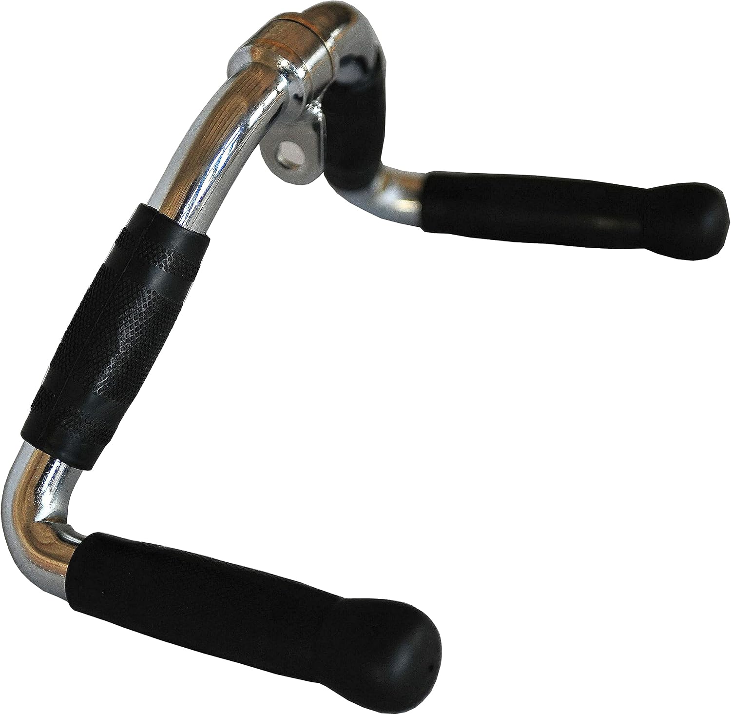 Revolving Lat Pulldown Bar for Cable Machine, Straight Bar with Rubber Grip - Tricep Press Down, Curl & Back Exercise Attachment for Home Gym