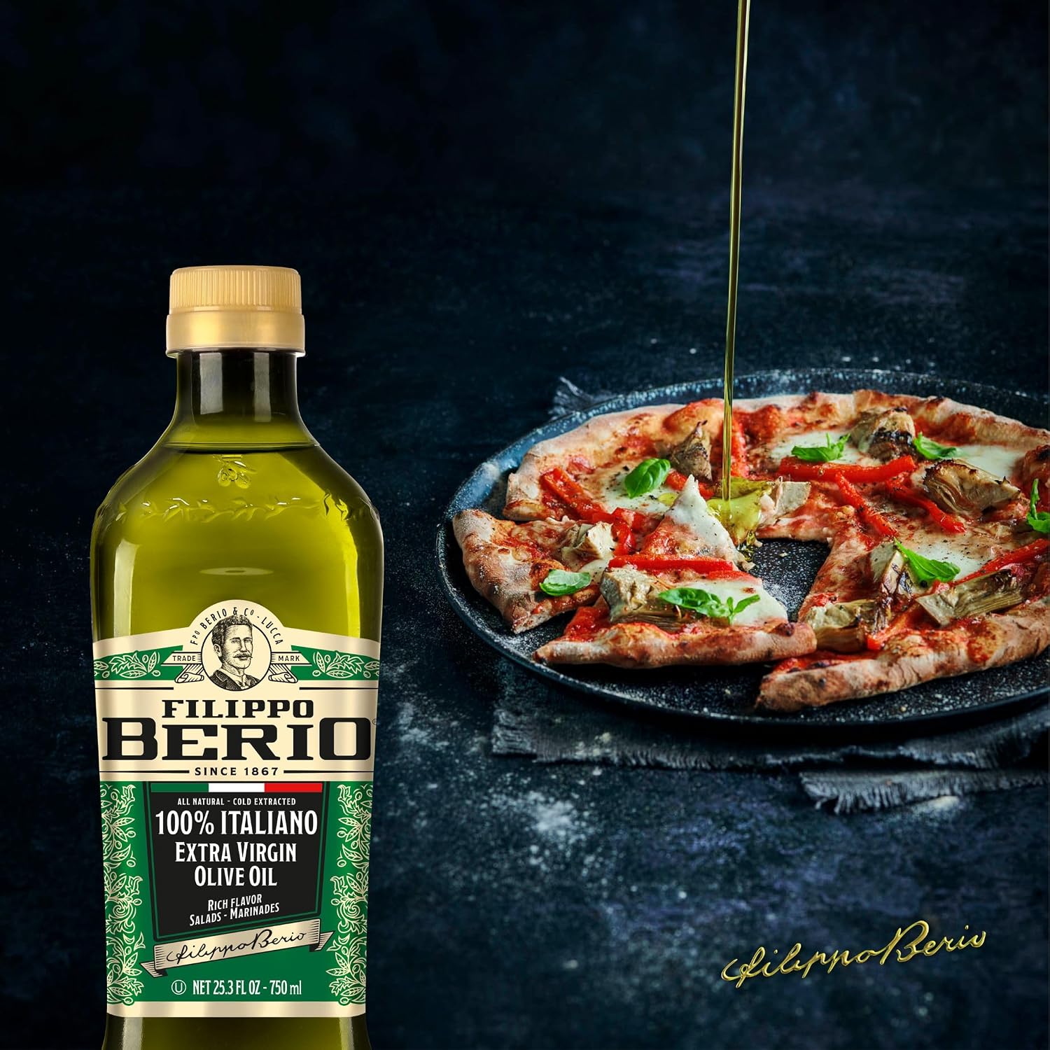 Filippo Berio Pure Olive Oil, 101.4 Ounce Tin