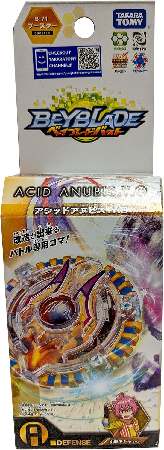 TAKARA TOMY B-71 Takaratomy Beyblade Burst Booster Acid Annubis Y.O Battling Tops Spinning
