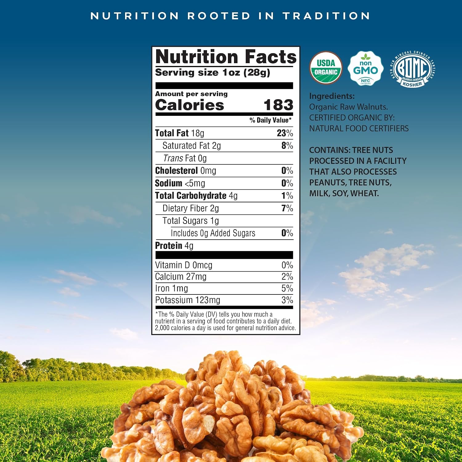 NUT CRAVINGS - Raw Walnuts In Shell, Whole, (80oz - 5 LB)