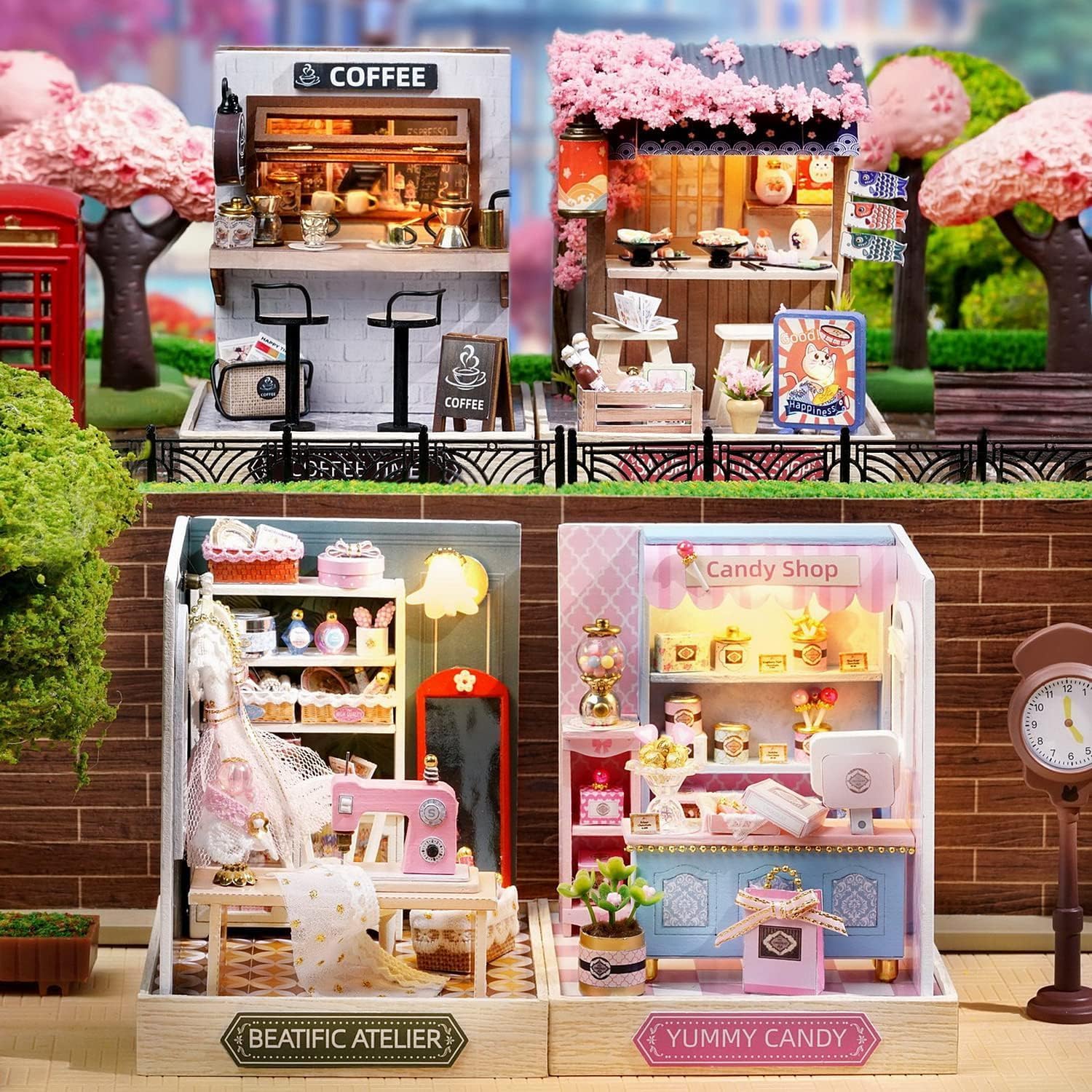 CUTEROOM DIY Doll Room Miniature Furniture Wooden House Kit-Study Room