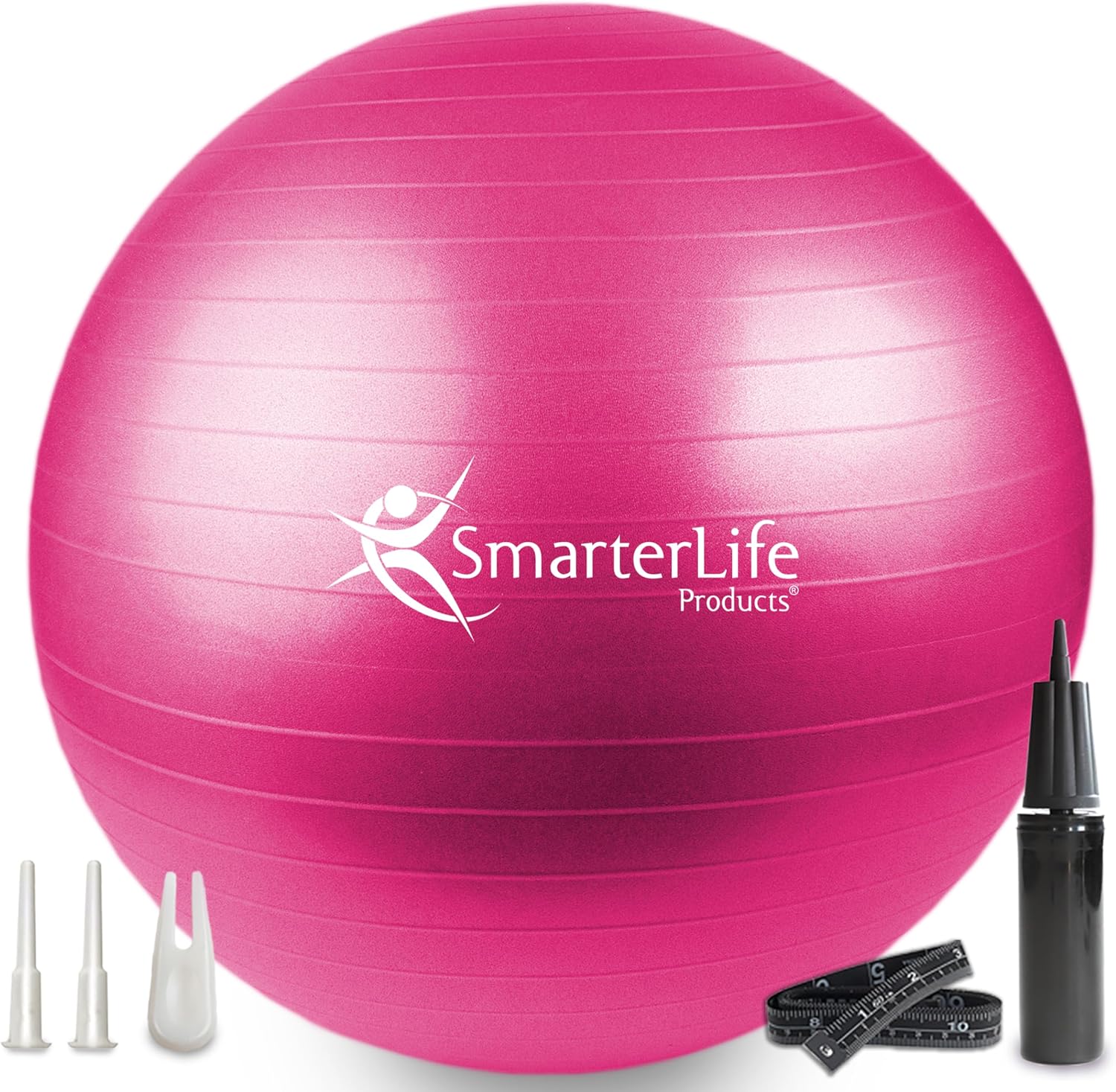 SmarterLife Exercise Ball, Yoga Ball for Gym, Balance, Stability, Pregnancy