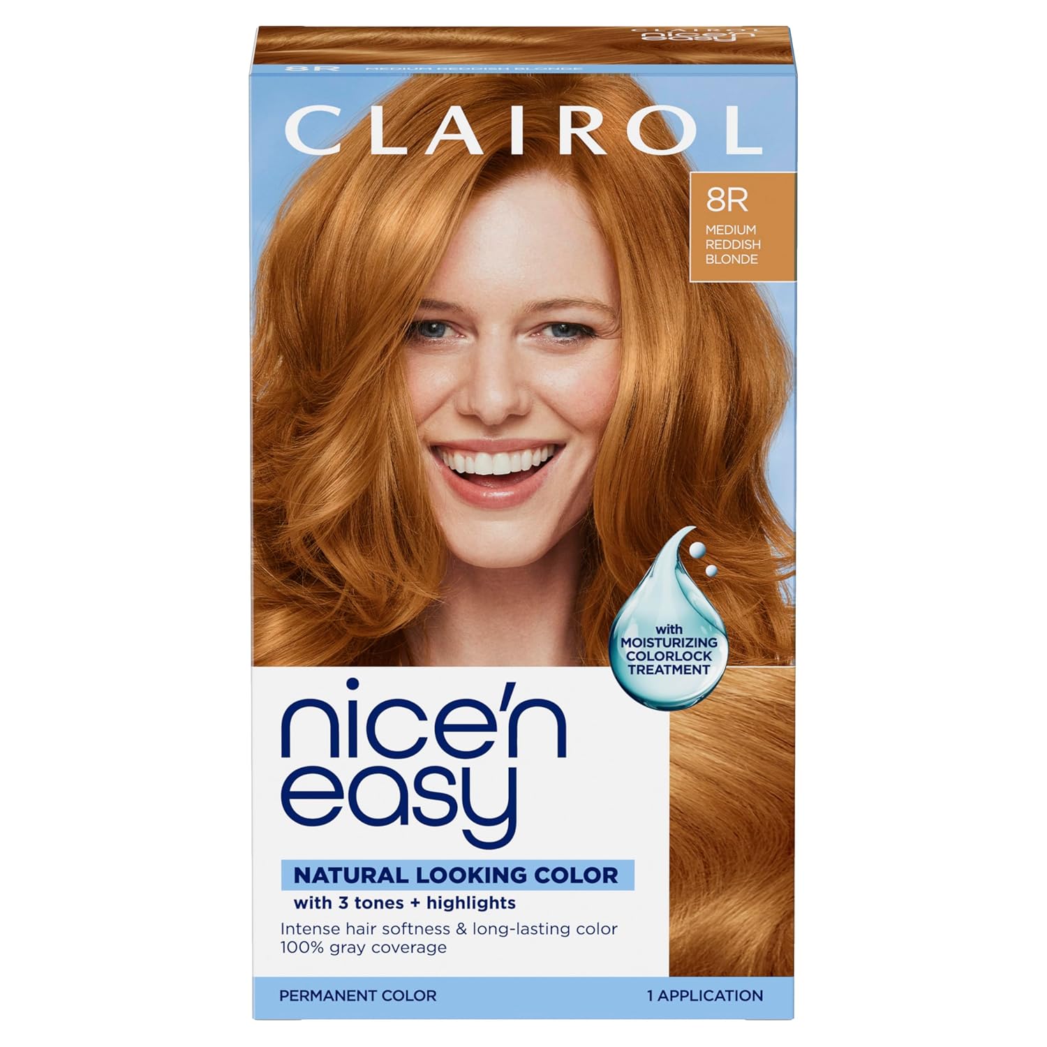Clairol Nice'n Easy Permanent Hair Dye, 6A Light Ash Brown | Pack of 3