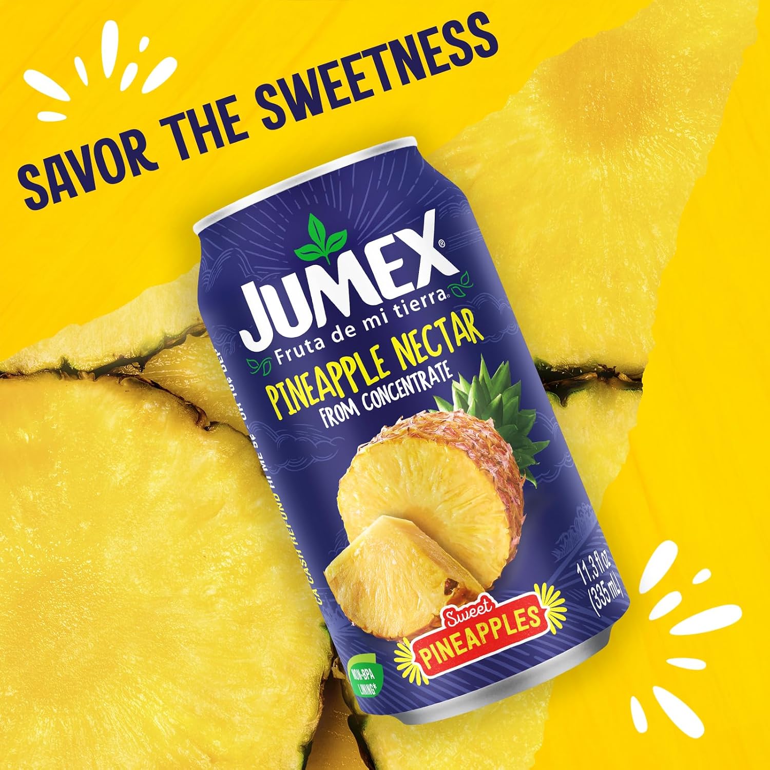 Jumex Mango Nectar Juice & Peach Nectar - Made with Fresh Fruit Puree - Tropical Fruit Juice Concentrate for Smoothie Mix, Cocktail Mixers & Kids Beverages - 11.3oz, 12 Pack Canned Drinks