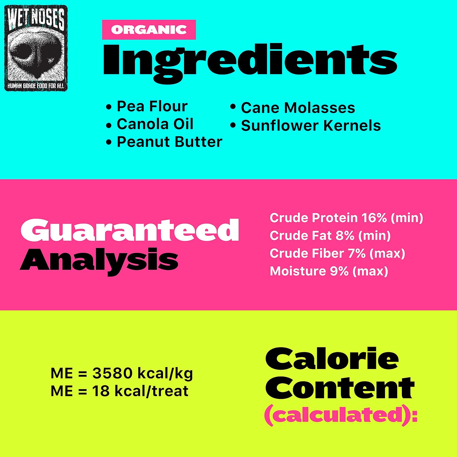 Wet Noses Organic Crunchy Dog Treats – All-Natural, Human-Grade, Non-GMO, Healthy Training & Delicious Snacks for Dogs
