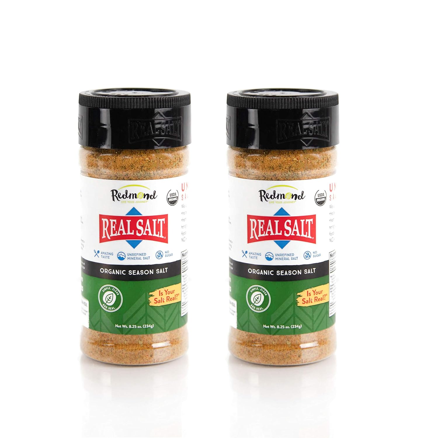 Redmond - Real Salt Seasoning, Natural Unrefined Gluten Free 8.25 Ounce