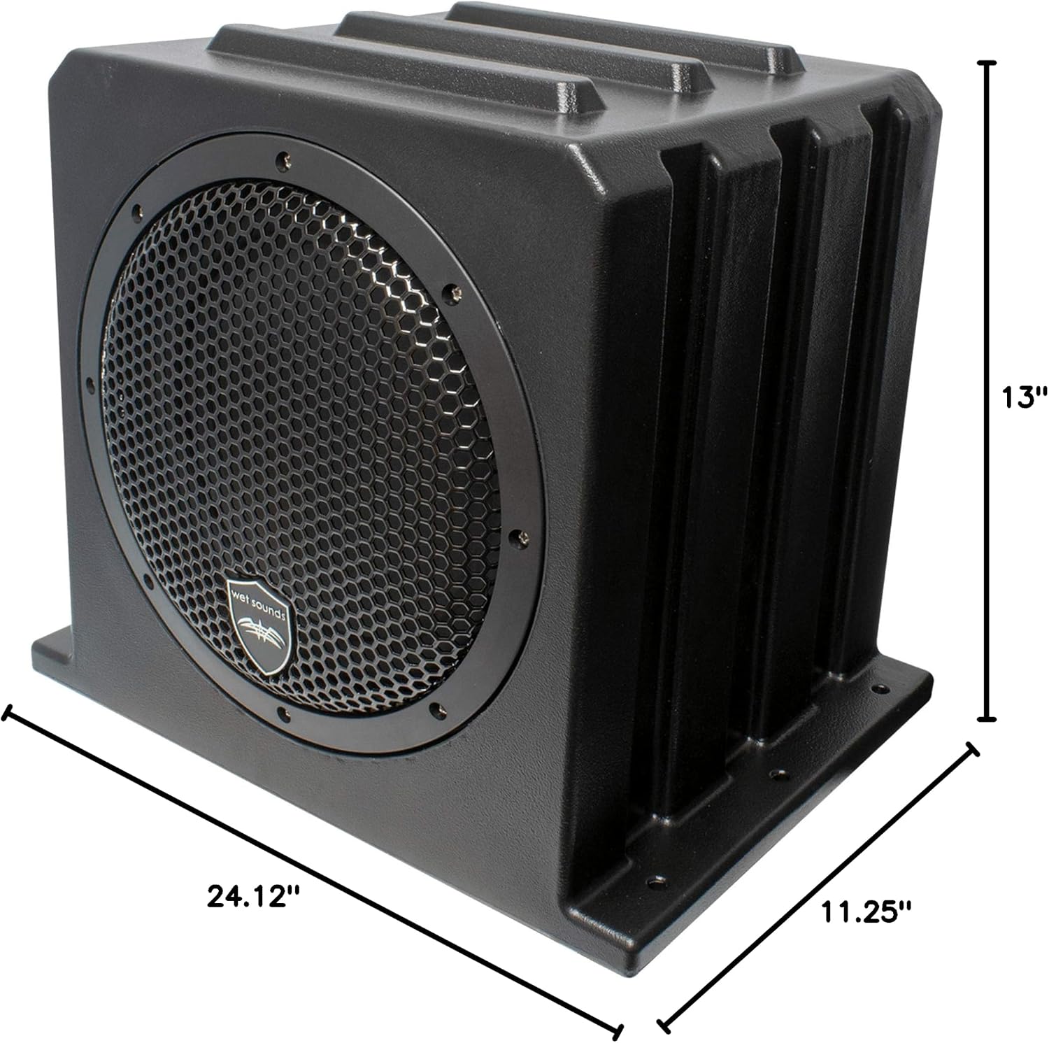 Wet Sounds Stealth AS-10 500 Watt Active Subwoofer Enclosure