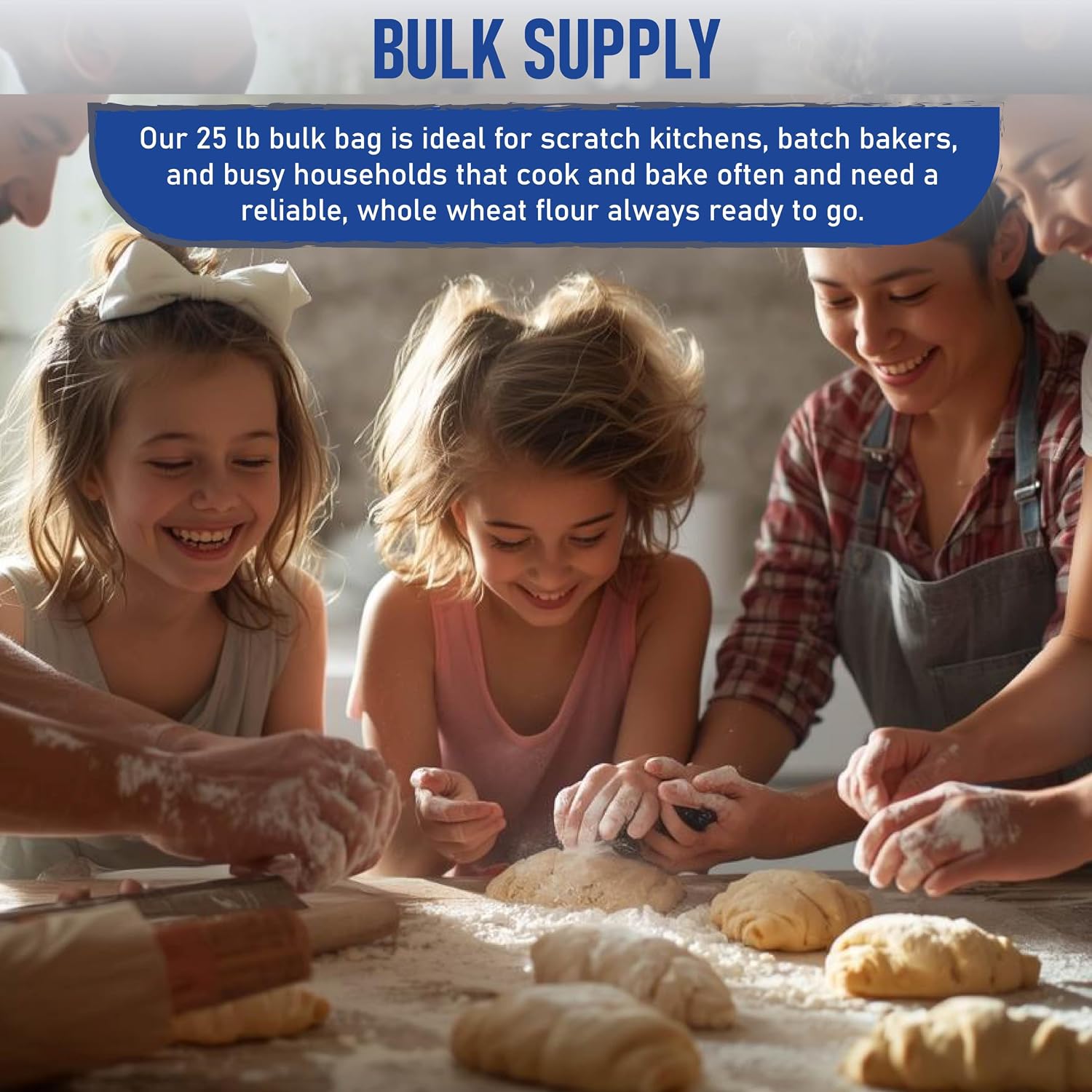 Great River Milling Organic Whole Wheat Flour, High Protein, 25 lb