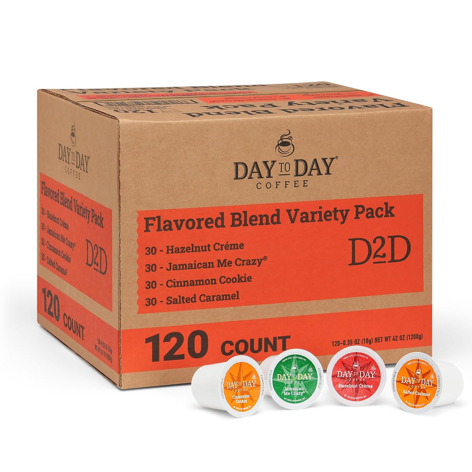 Day To Day Coffee Pods, Breakfast Blend Medium Roast, 120 Count K-Cup | Compatible with Keurig K-Cup brewers. Bulk single serve pods for everyday morning coffee at home, office or breakroom