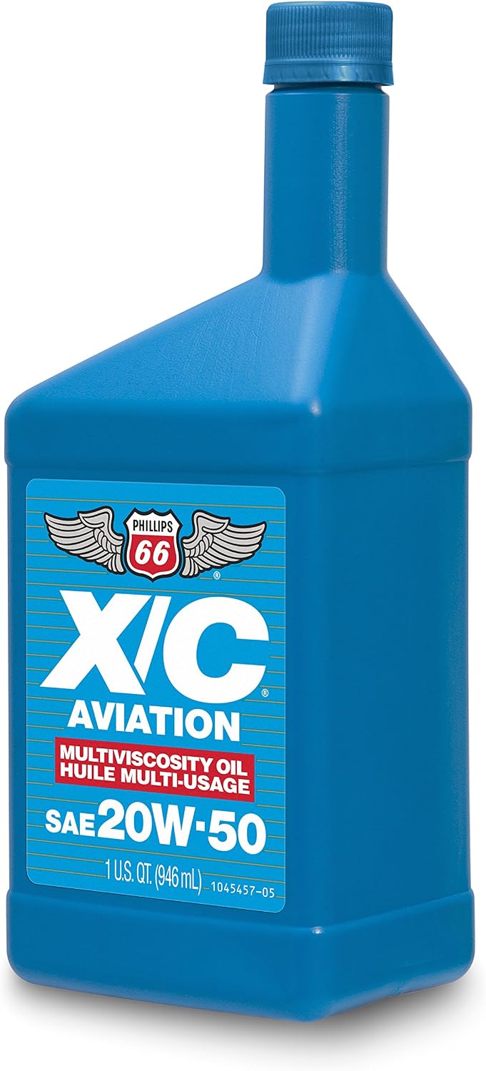 20W50 X/C Aviation Oil 1 Quart, 32. Fluid Ounces, 12 Pack