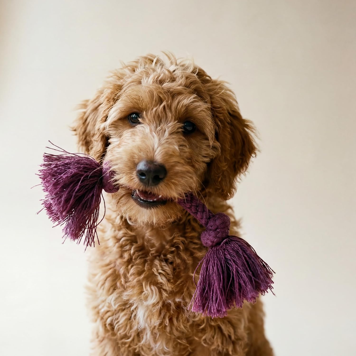 Playology Tug Rope Dog Toys for Large Breed Dogs - Jumbo, Beef Scent