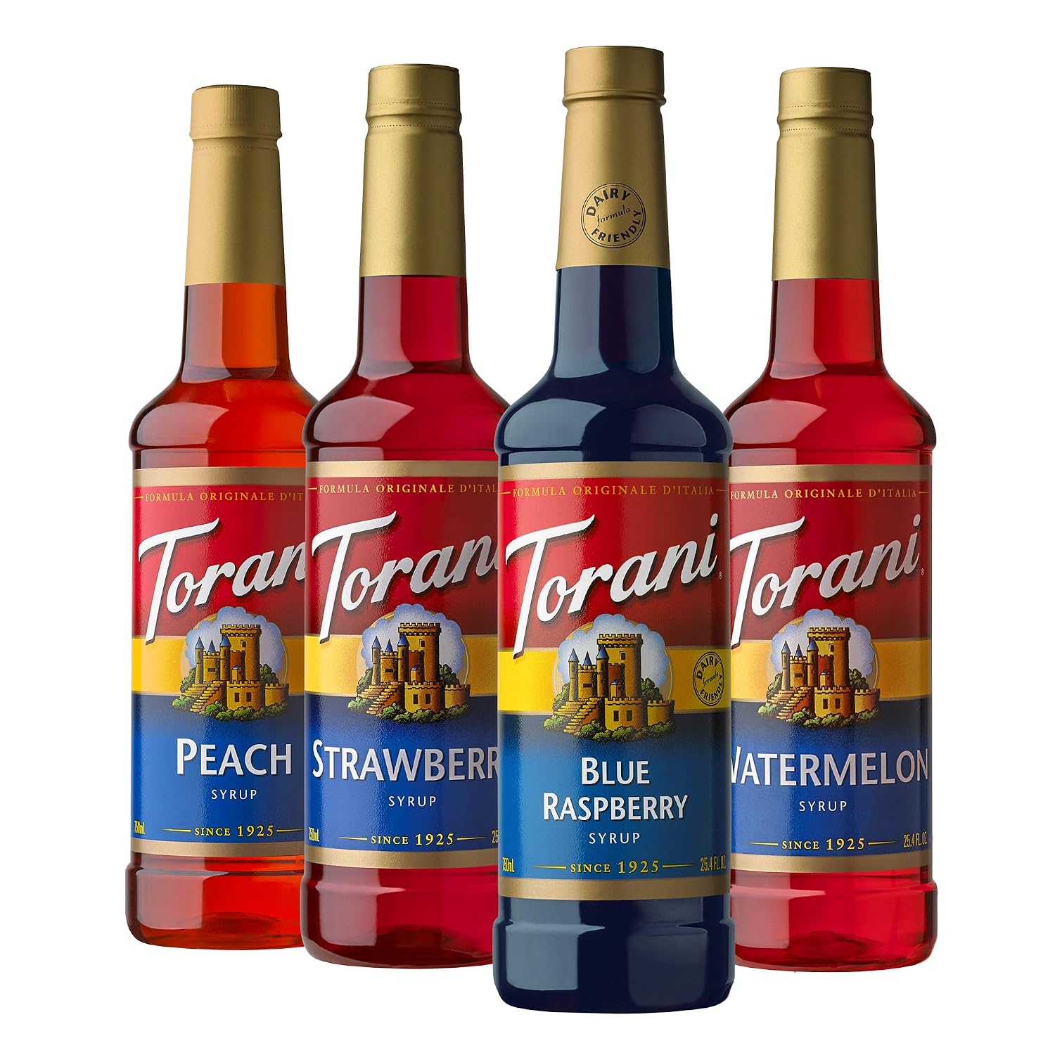 Torani Syrup Variety Pack, Soda Flavors, 25.4 Ounces (Set of 4)