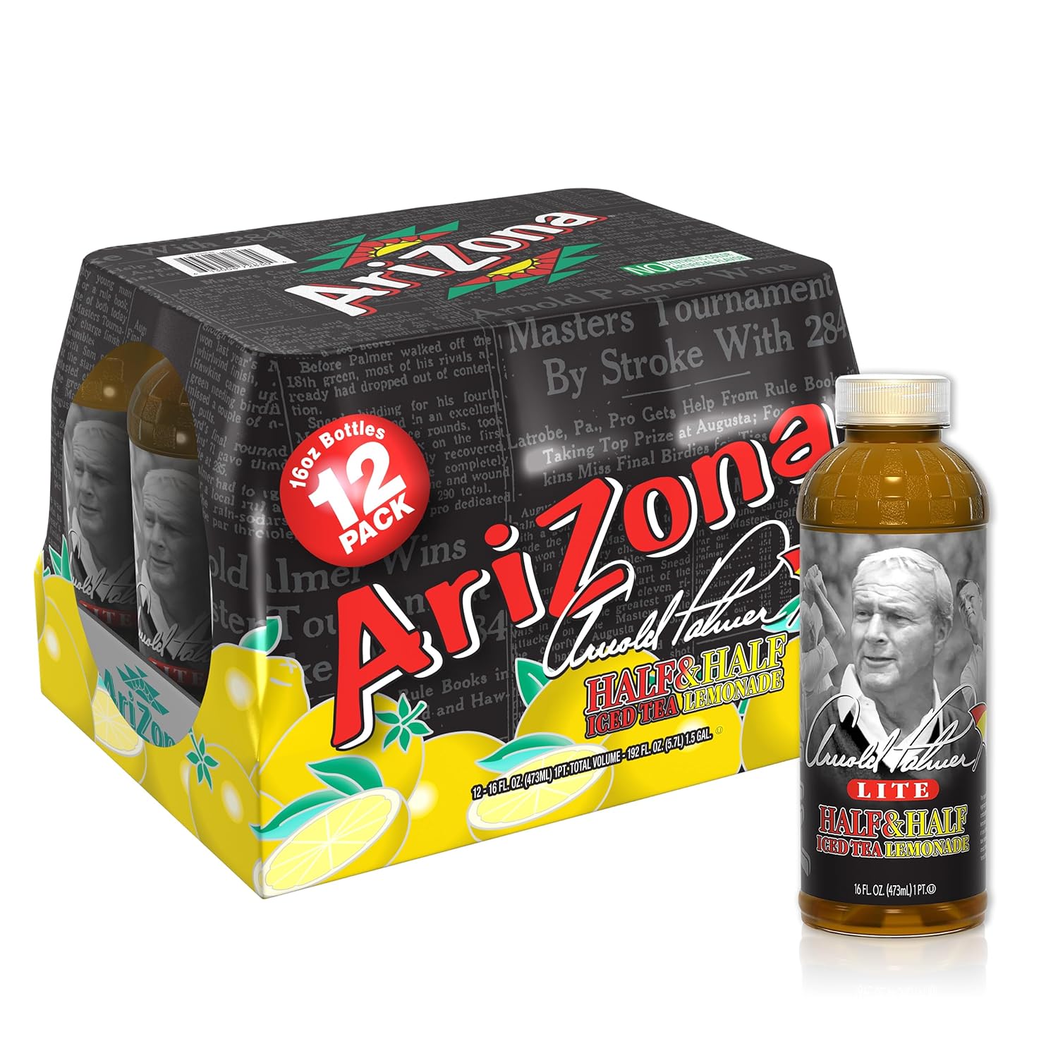 Arizona Green Tea with Ginseng and Honey - 16 Fl Oz (12 Pack)