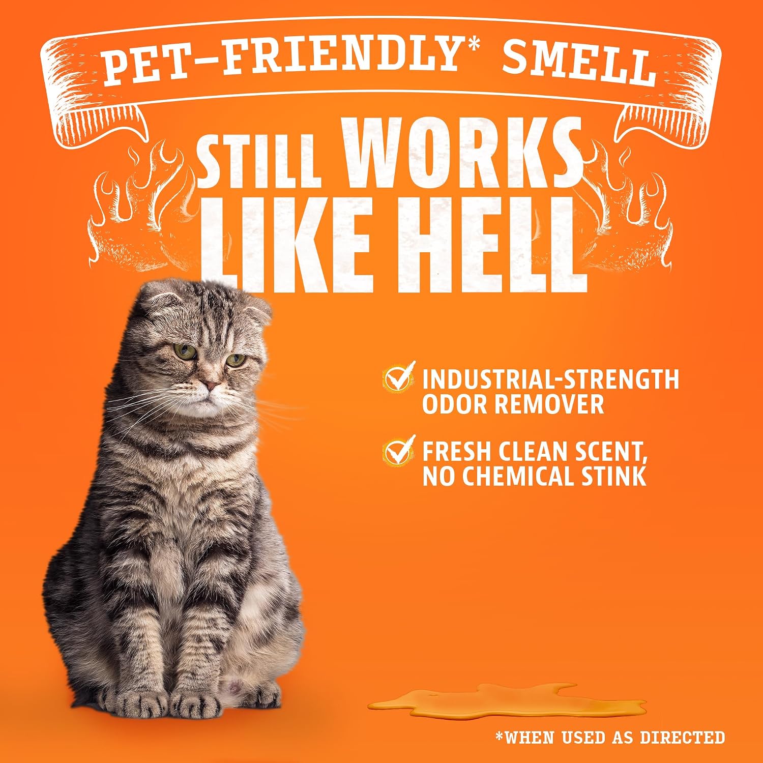 Angry Orange Pet Odor Eliminator 8 oz. bottle- Industrial Strength Pet Odor Remover - Makes (4) 32oz. Bottles - 1 Gallon - Neutralizes and Sanitizes Tough Pet Odors Fast