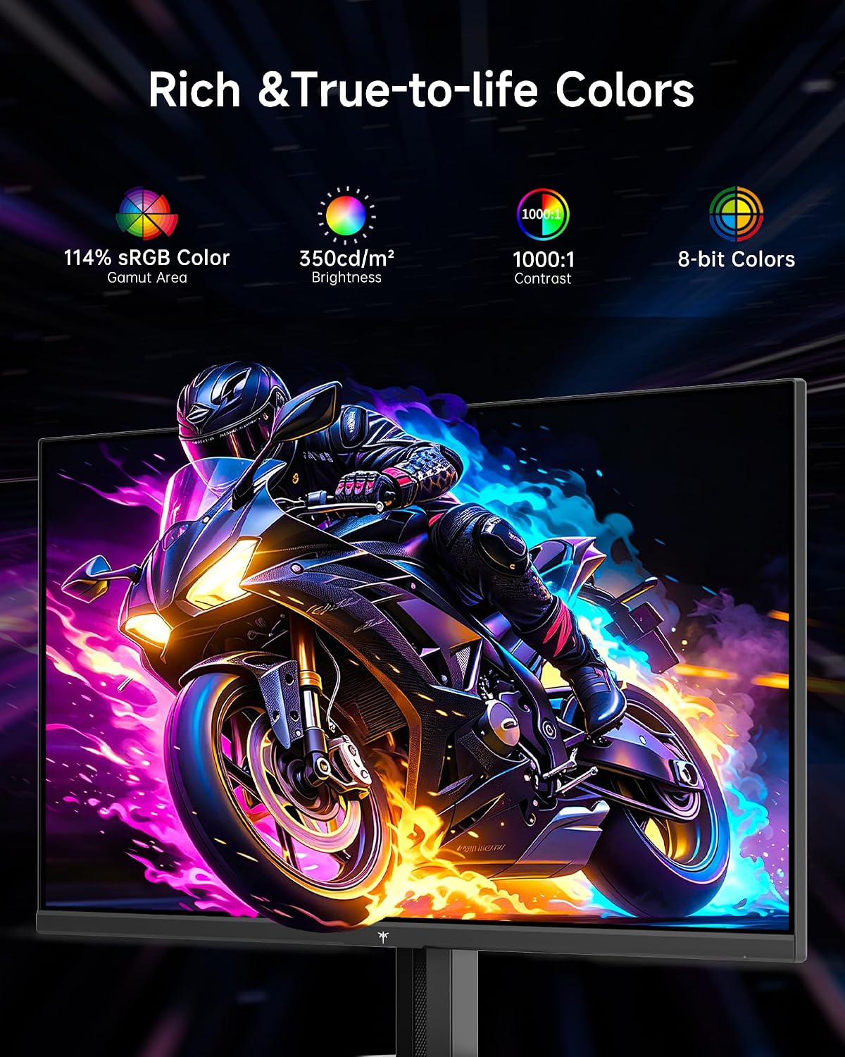 KTC 24.5 Inch Gaming Monitor, 180Hz OC 200Hz Monitor FHD, Fast IPS, H25T7 | 1080P Monitors 1ms, 128% sRGB HDR10, Adaptive Sync, HDMI DP, VESA Tilt Adjustable for Xbox PS5 Switch, HDMI Cable Inc.