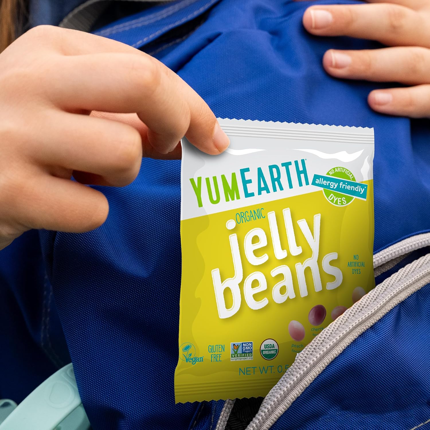 YumEarth Organic Jelly Beans - Fruity Candy Snack Packs, Gluten Free Snacks for Kids - Allergy Friendly, Non-GMO