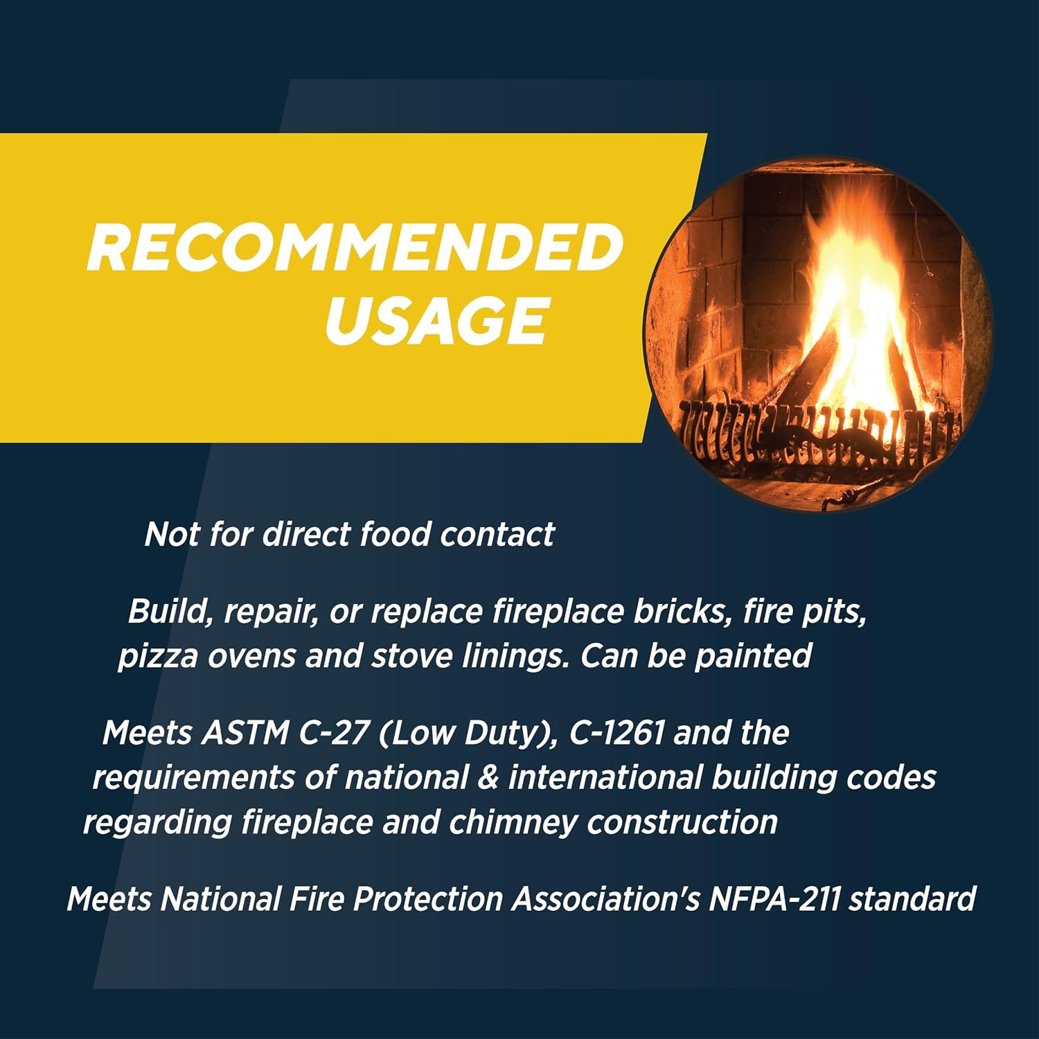 Rutland Fire Bricks, Properly Cured High Temperature FireBrick, USA-Made Residential Fire Clay Replacement for Wood Stove, Fireplace, & Pizza Oven, Size 9" x 4.5" x 1.25", 6-Pack, Tan