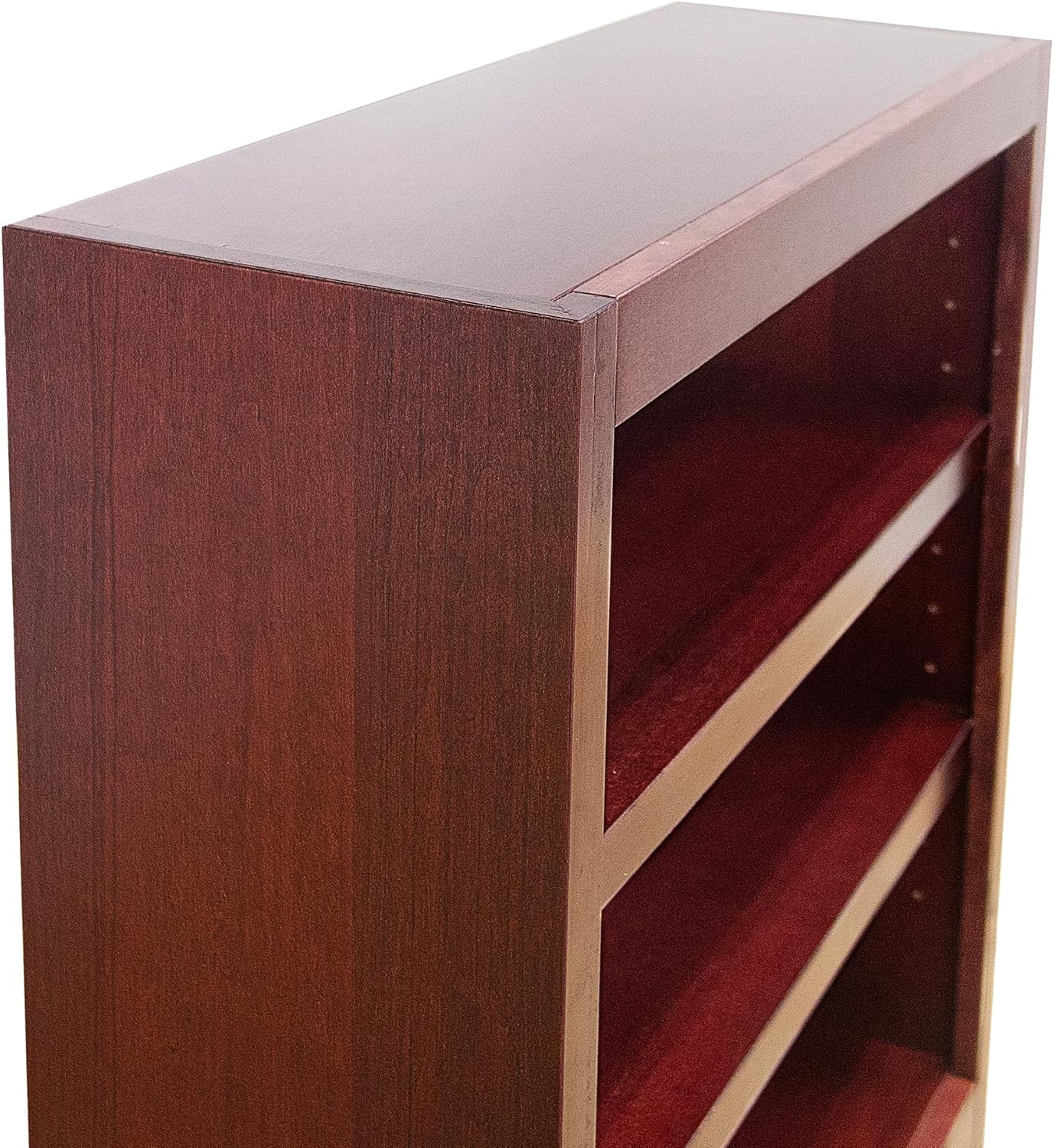 Concepts In Wood Midas Three Shelf Bookcase 36" H Cherry Finish