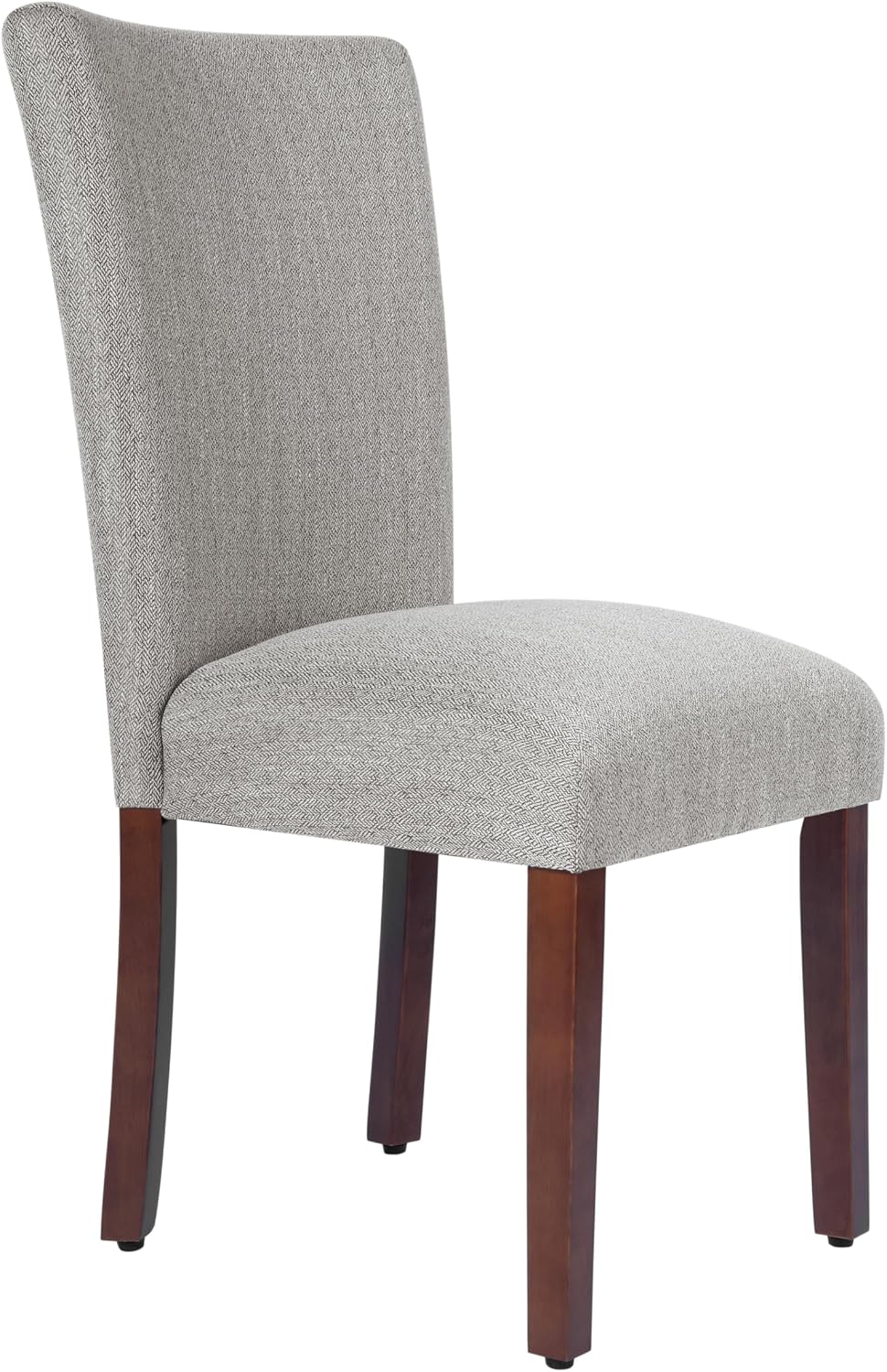 Homepop Home Decor | Classic Upholstered Parsons Dining Chairs | Set of 2 Accent Dining Chairs with Nailhead Trim, Natural Linen