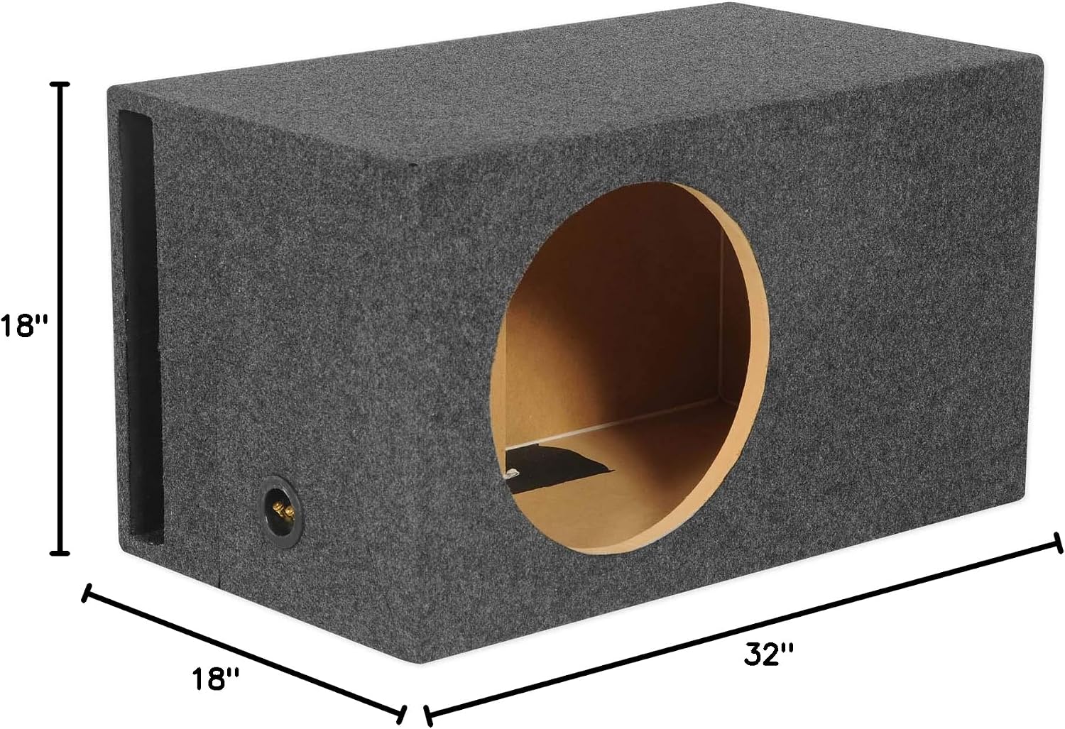 Rockville RBS15DES 15" Ported Sub Box Enclosure for Destroyer 15D1/D2 Subwoofer