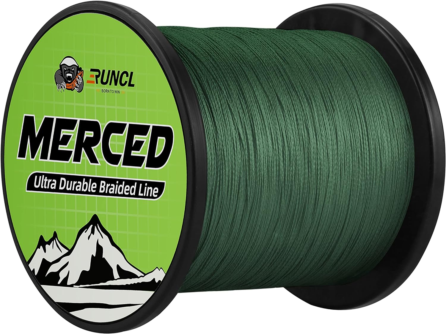 RUNCL Braided Fishing Line Merced, 1000 500 300 Yards Braided Line 4 8 Strands, 6-200LB - Proprietary Weaving Tech, Thin-Coating Tech