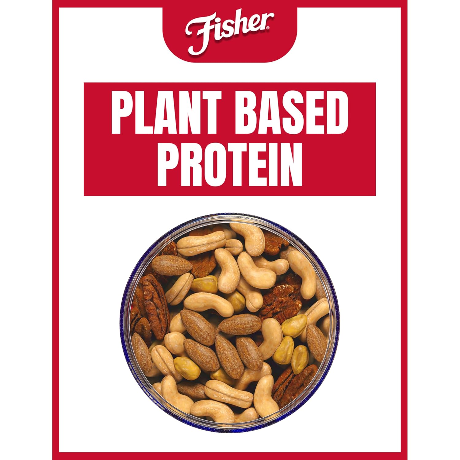 Fisher Oven Roasted Never Fried Deluxe Mixed Nuts, 24 Ounces