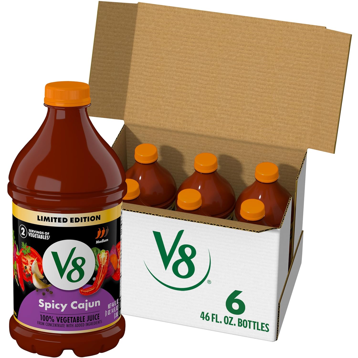 V8 Original 100% Vegetable Juice, 12 fl oz Bottle (12 Pack)