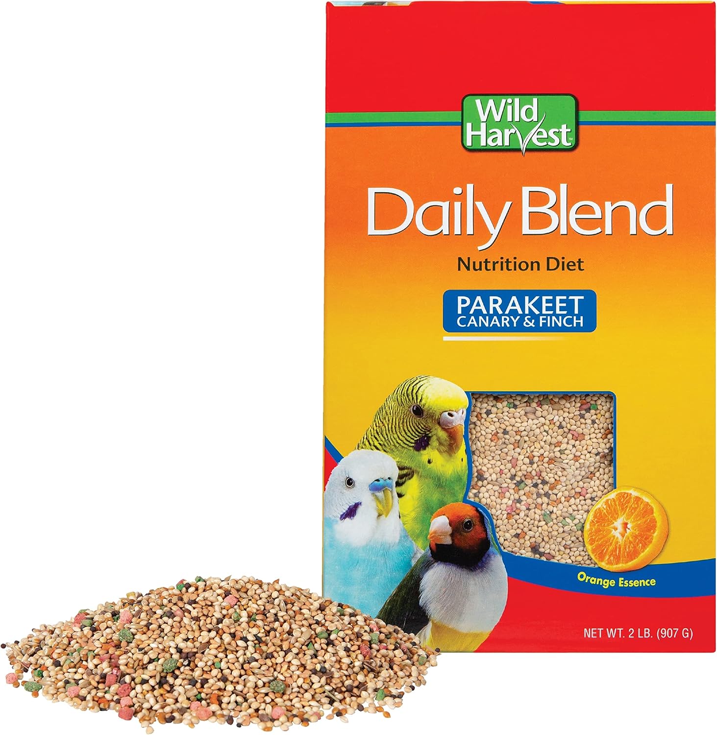 Wild Harvest Daily Blend Nutrition Diet Parakeet, Canary And Finch, Bird Food, 5 Pounds