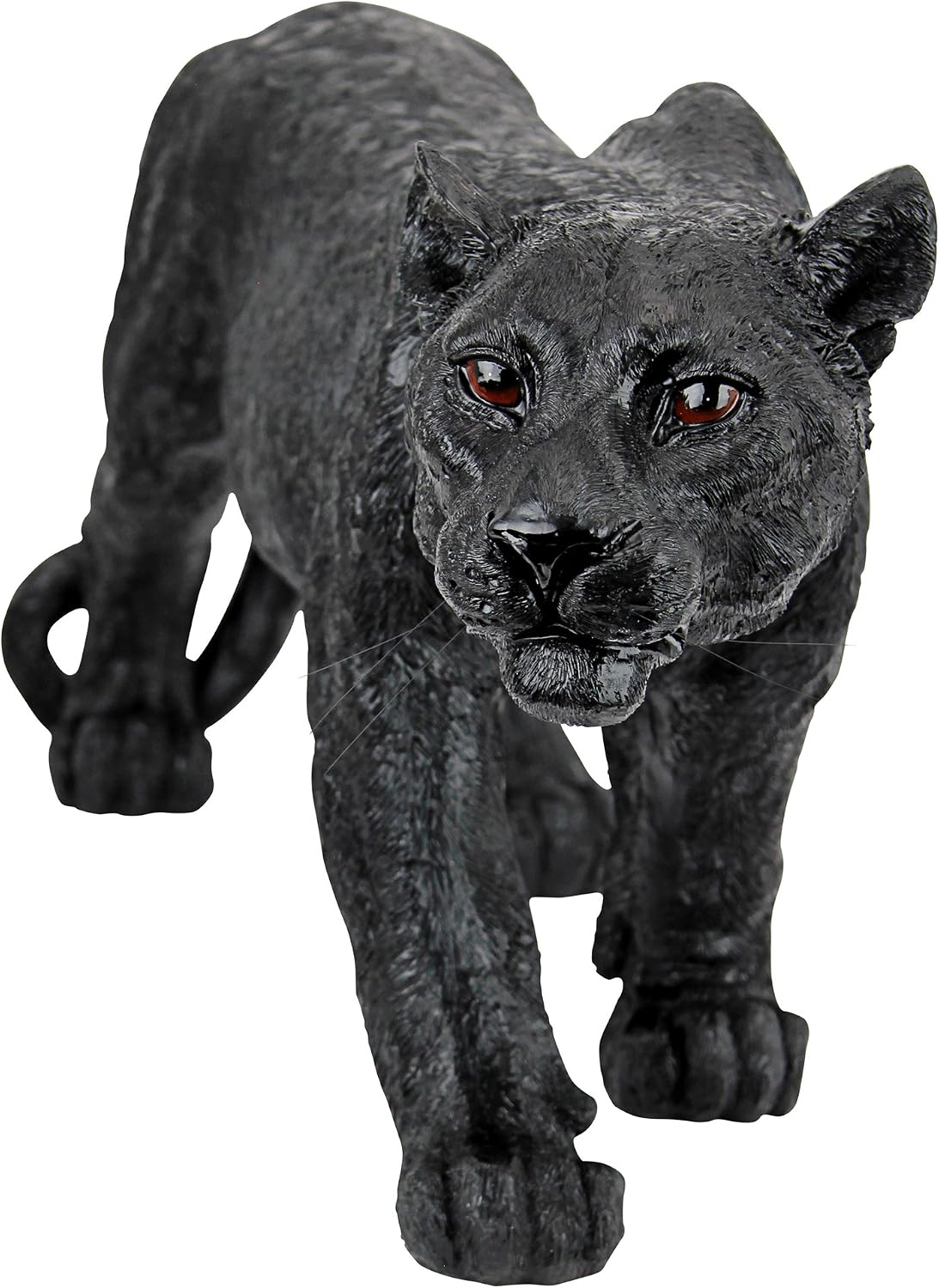 Design Toscano Shadowed Predator Black Panther Garden Statue, Medium 26 Inch, Polyresin, Black