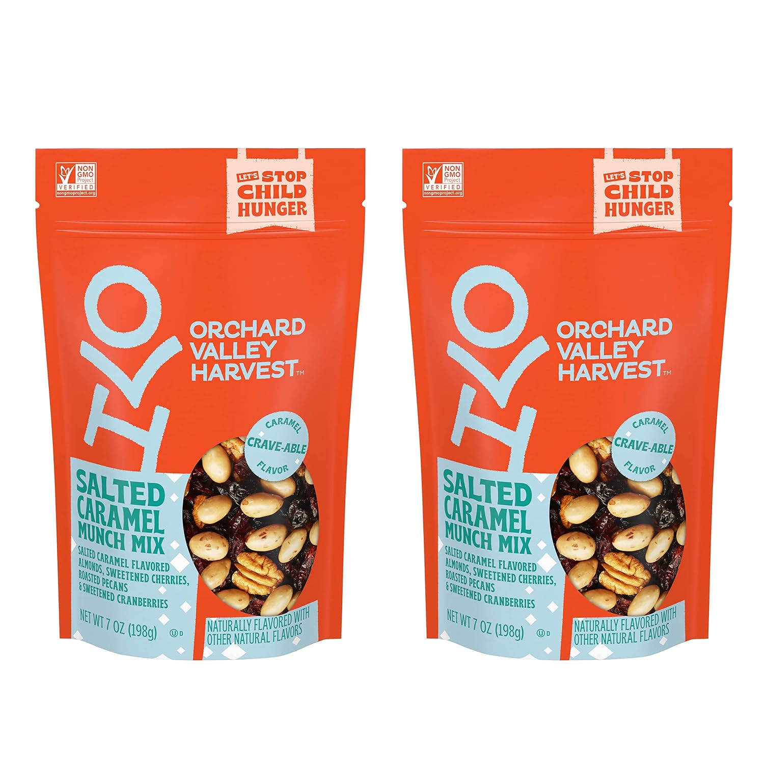 Orchard Valley Harvest Choc Nut Mix Multipack, 1 oz, Pack of 8 | Dark Chocolate Raisins, Almonds & Peanuts, Gluten Free, Stand Up Bag, Non-GMO, 4g Plant Protein, On-The-Go Snack