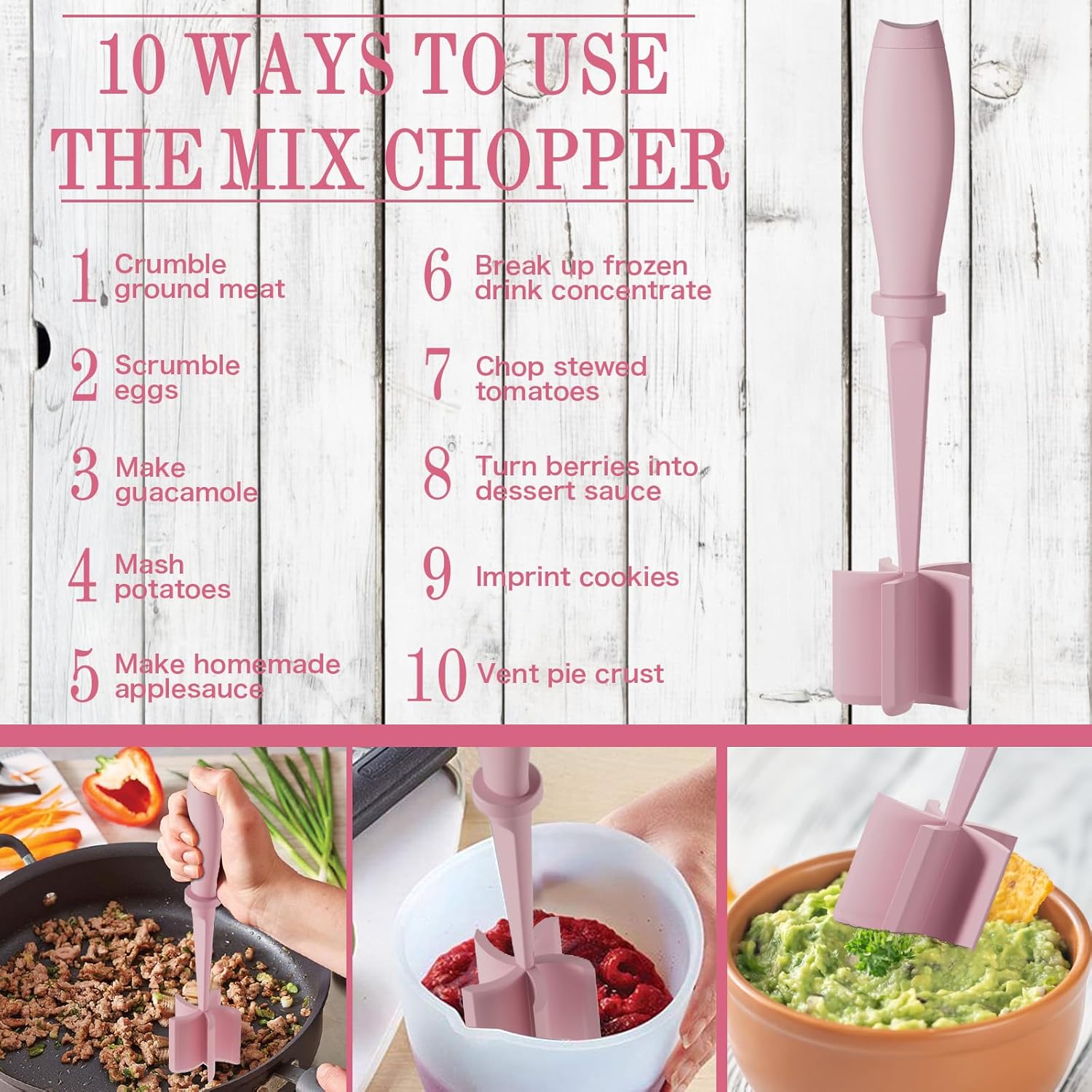 Meat Chopper Ground Beef Masher Tool for Hamburger