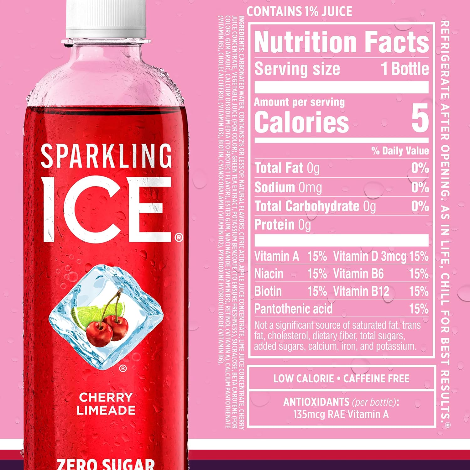 Sparkling Ice Purple Variety Pack, Flavored Water, Zero Sugar, with Vitamins and Antioxidants, 17 fl oz, 12 count (Black Raspberry, Cherry Limeade, Orange Mango, Kiwi Strawberry)