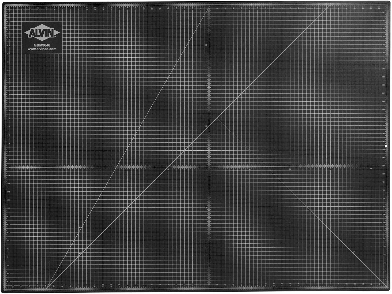 ALVIN GBM Self-Healing Cutting Mat 24 x 36 inch | Double-Sided Green/Black | 5-Layer Gridded Surface for Arts, Crafts and Sewing - Model GBM2436