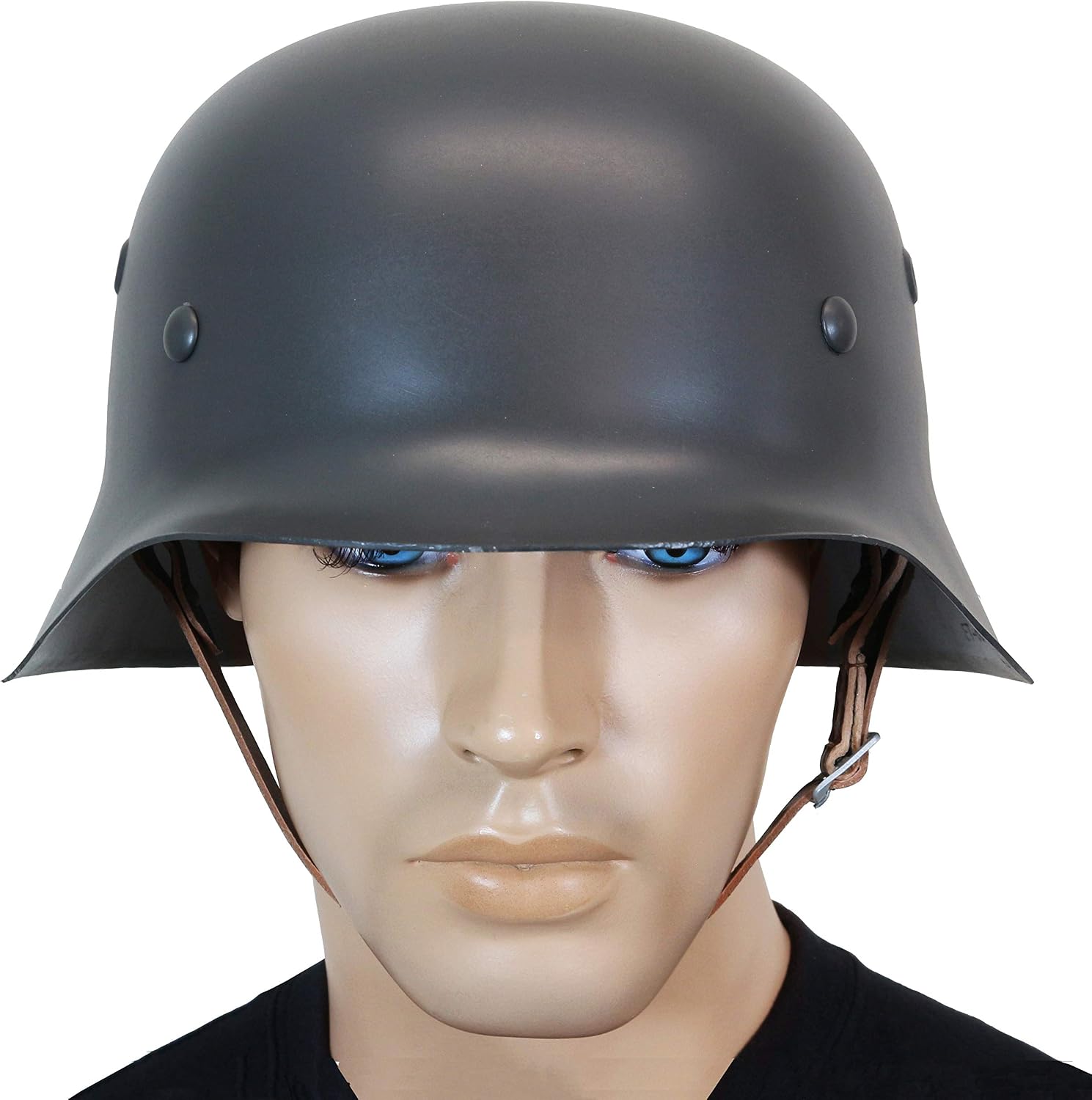 Epic Militaria Reproduction WW2 German Army M42 STEEL HELMET with Leather Liner & Chin Strap