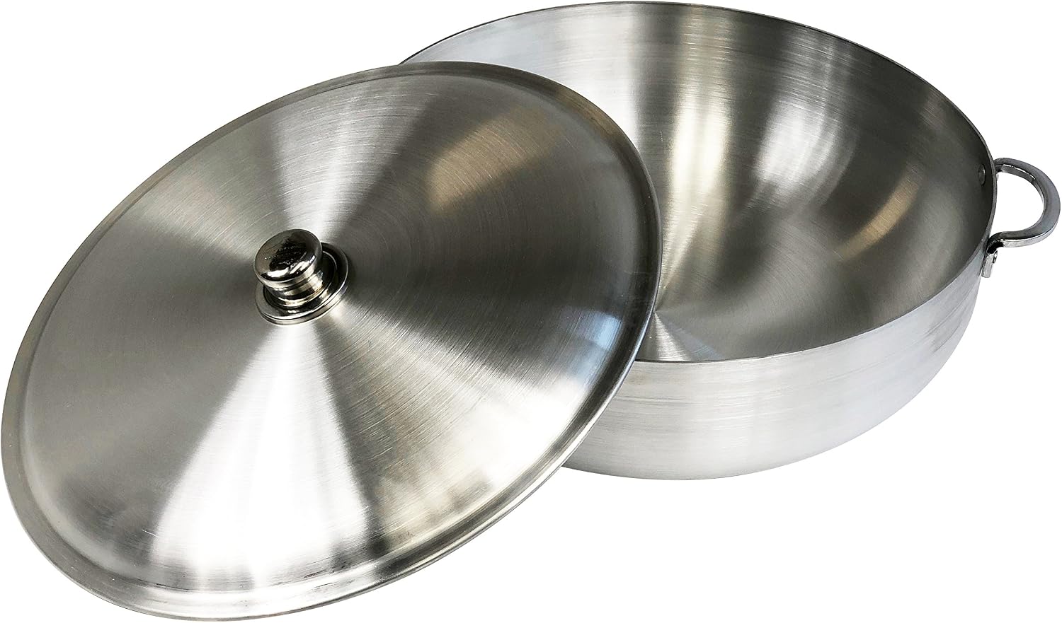 Wee's Beyond Heavy Gauge Caldero Dutch Oven with Aluminum Lid, 3.7 quart, Silver