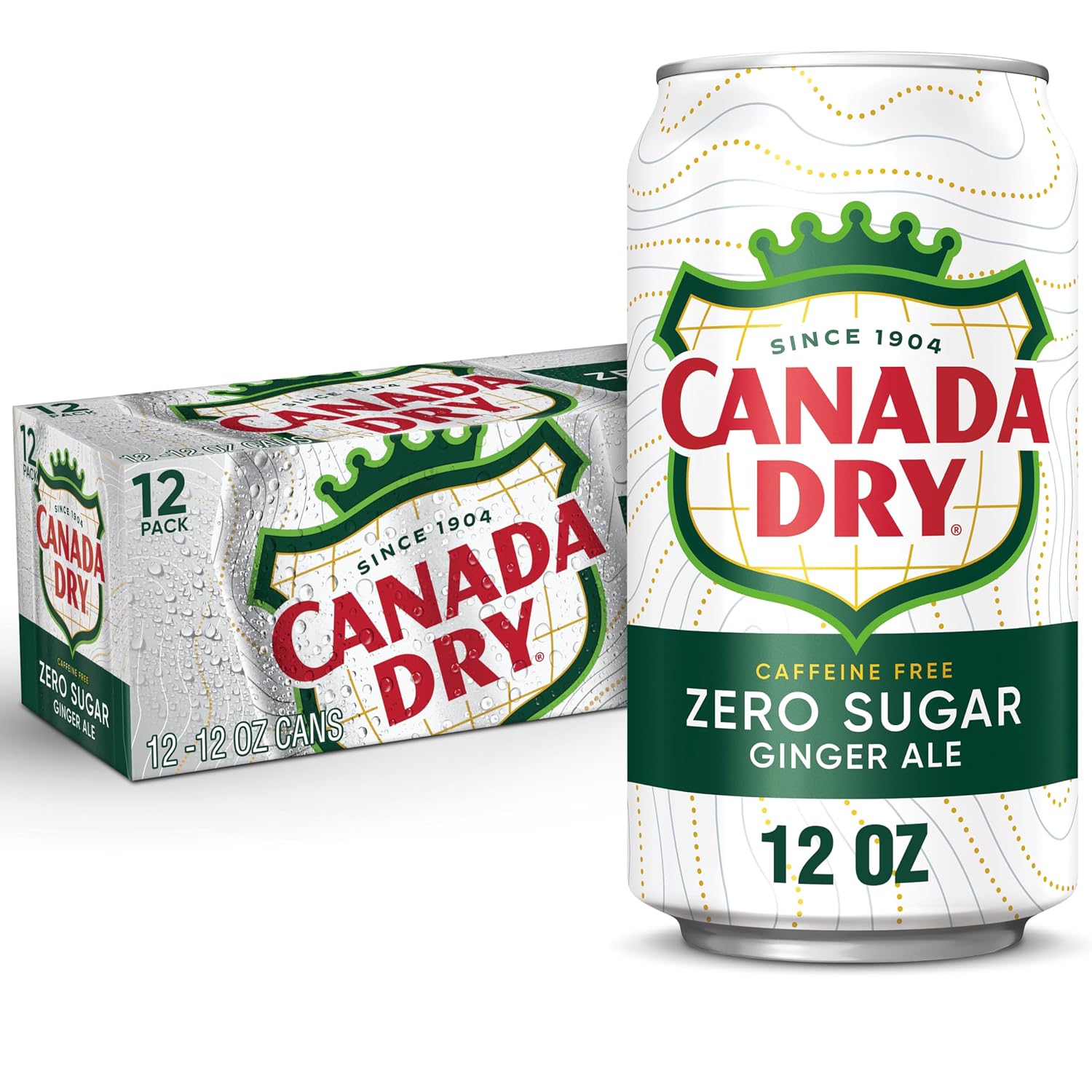 Canada Dry Ginger Ale Soda, 12 fl oz cans, 12 pack