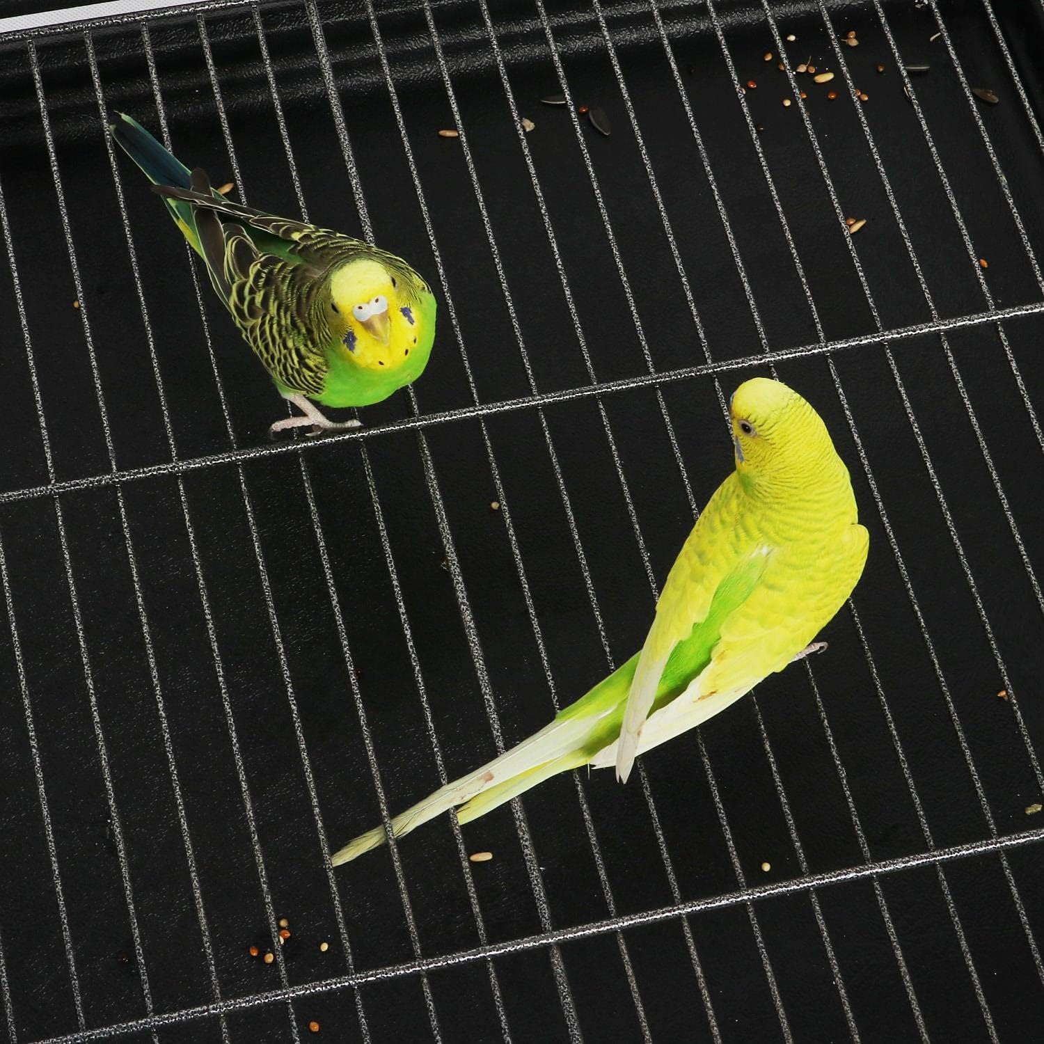 Topeakmart Wrought Iron Large Flight Parrot Bird Cage with Rolling Stand for Multiple Parakeets Conure Cockatiel Cage
