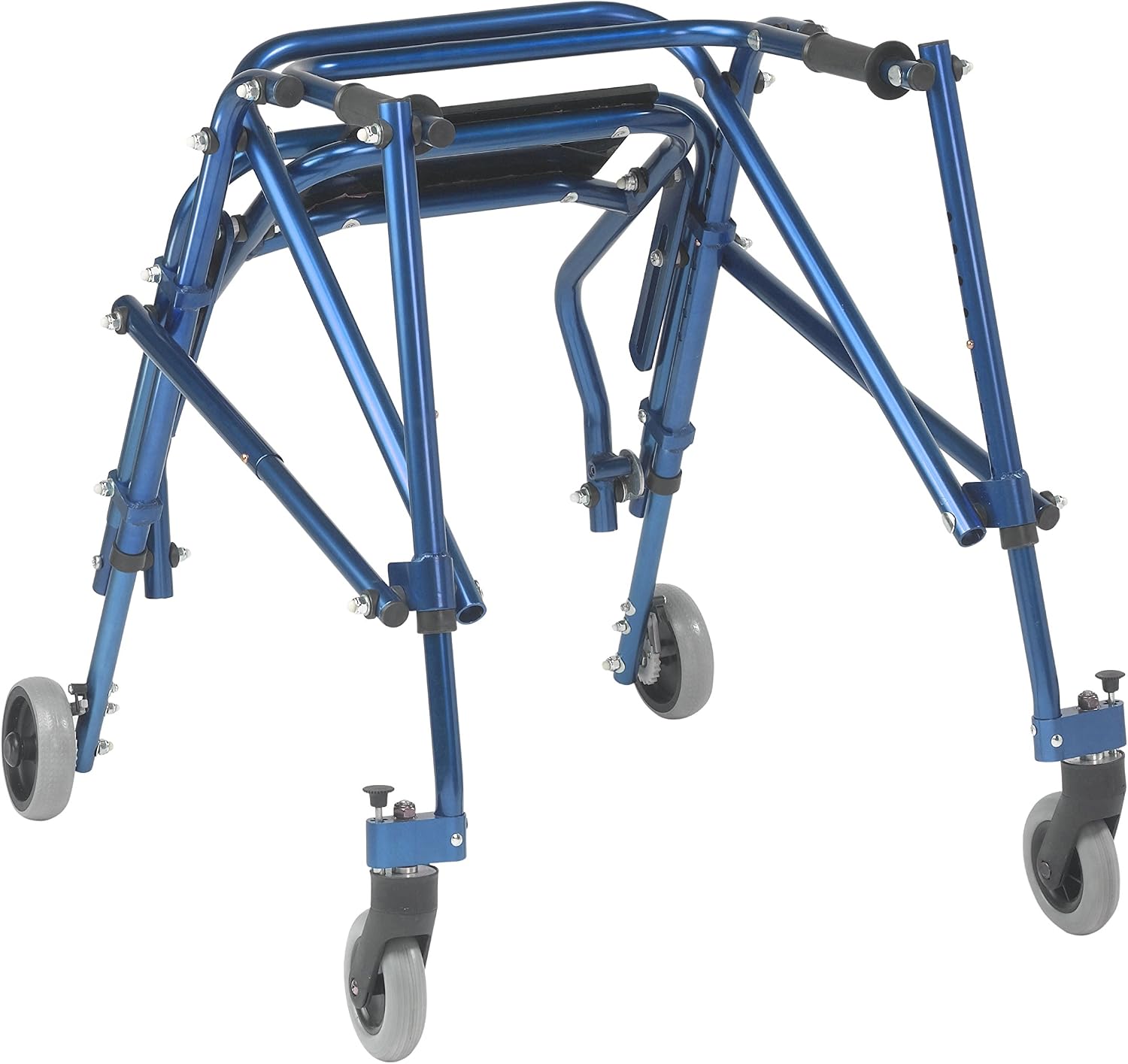 Inspired by Drive Nimbo 2G Posterior Walker with Seat, Wizard Purple, Small | Lightweight Posterior Walker with Padded Seat Lets Users Rest and Move Safely with Adjustable, Sturdy Support