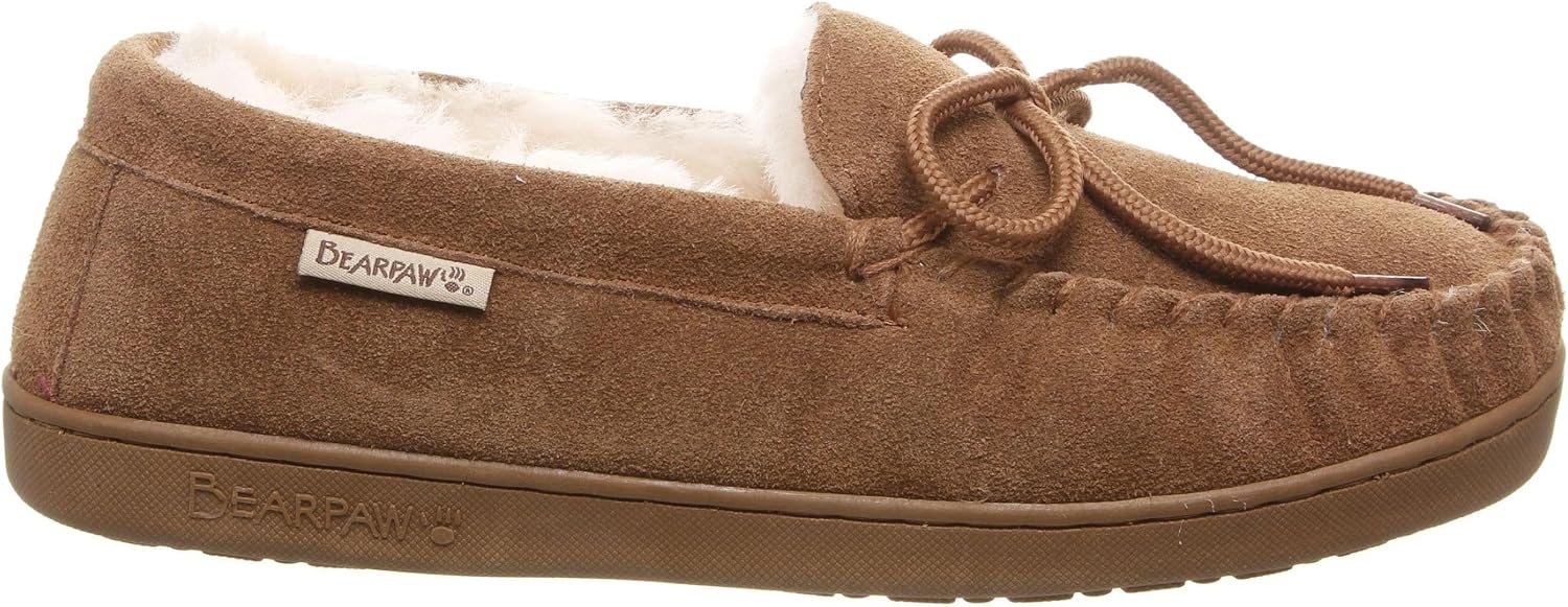 BEARPAW Moc II 2 - Men's Sheepskin Slipper - 1295M | Comfortable & Lightweight Men's Shoe, Medium Fit, Multiple Colors