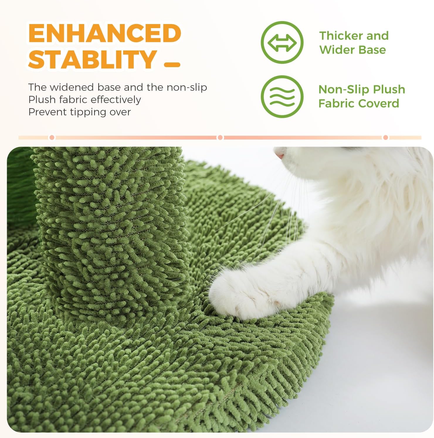 PAWZ Road Cactus Cat Scratching Post 23”Cat Scratcher with Toy Ball