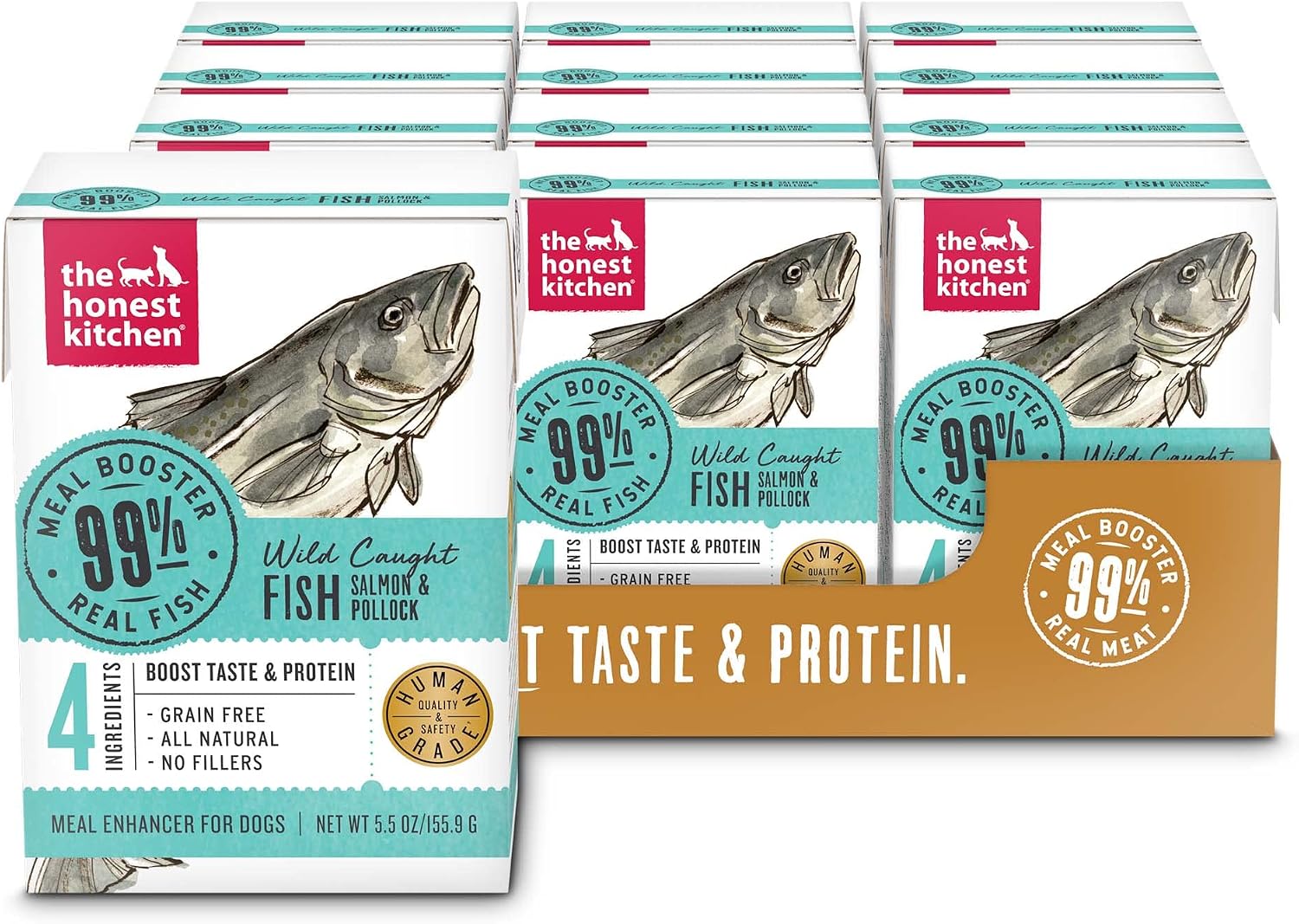 The Honest Kitchen Human Grade Wholemade™ Dehydrated Grain Free Dog Food – Complete Meal or Dog Food Topper – Chicken 4 lb (Makes 16 lbs)