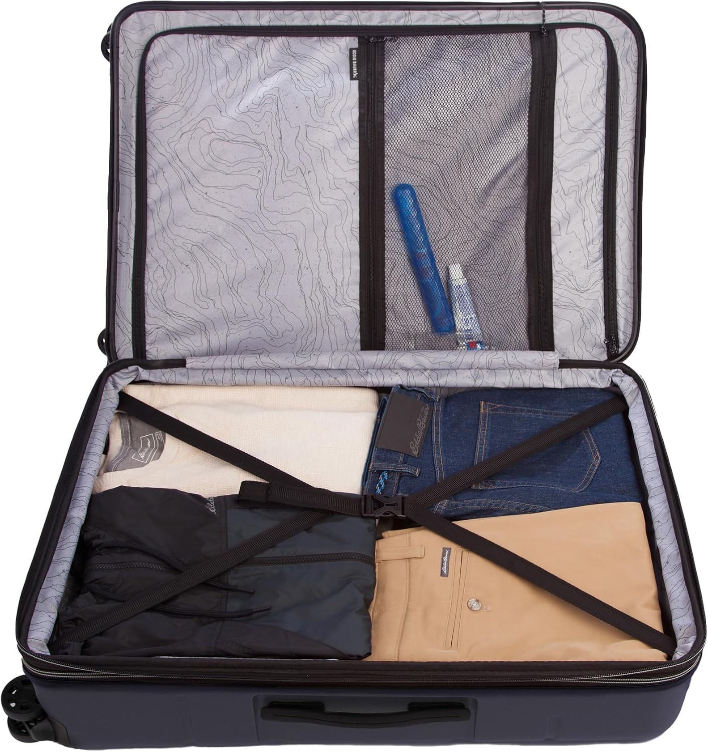 Eddie Bauer Glacier Checked 30" Luggage | Hardside | Spinner Wheels | Expandable | Lightweight | Travel Essentials - Sprig Green