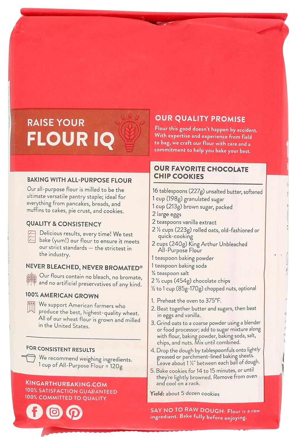 King Arthur All Purpose Unbleached Flour, 5 Pound