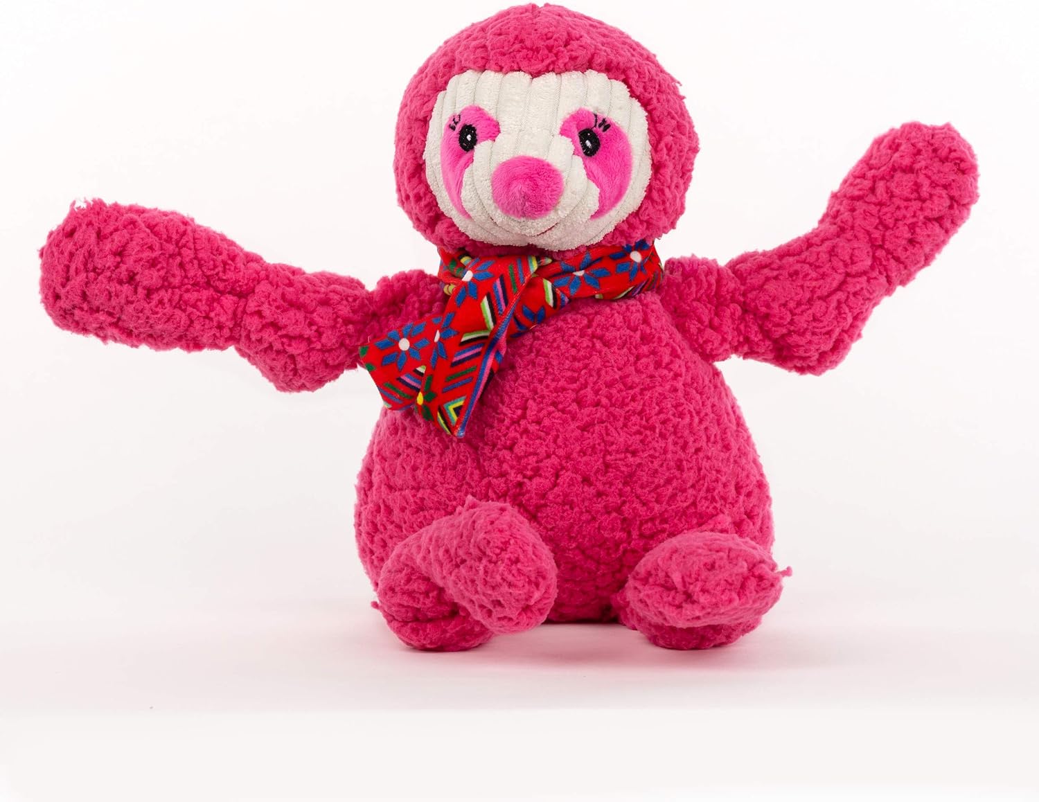 HuggleHounds Knottie Plush Dog Toy - Dog Stuffed Animal Toy, Squeaky Puppy Toys, for Small, Medium & Large Dogs, Durable Plush to Keep Them Busy - Stuey Sock Monkey, Large