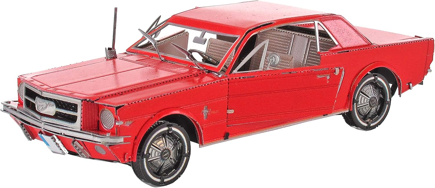 Fascinations Metal Earth 1965 Ford Mustang Red 3D Metal Model Kit