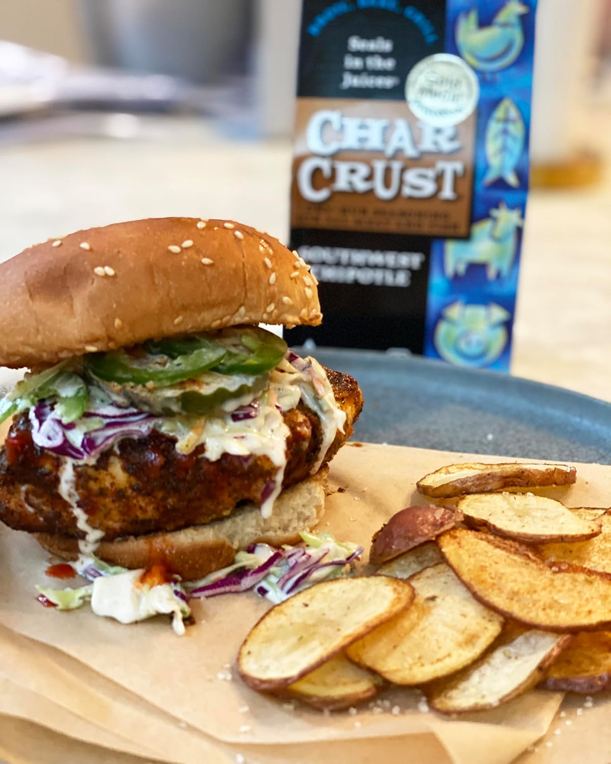 Char Crust Dry-Rub Seasonings Original Hickory Grilled | All-in-one seasonings | Perfect for Steaks, Burgers, Ribs, Tuna | Signature Crust that Seals in the Juices, 4 Ounce (Pack of 6)