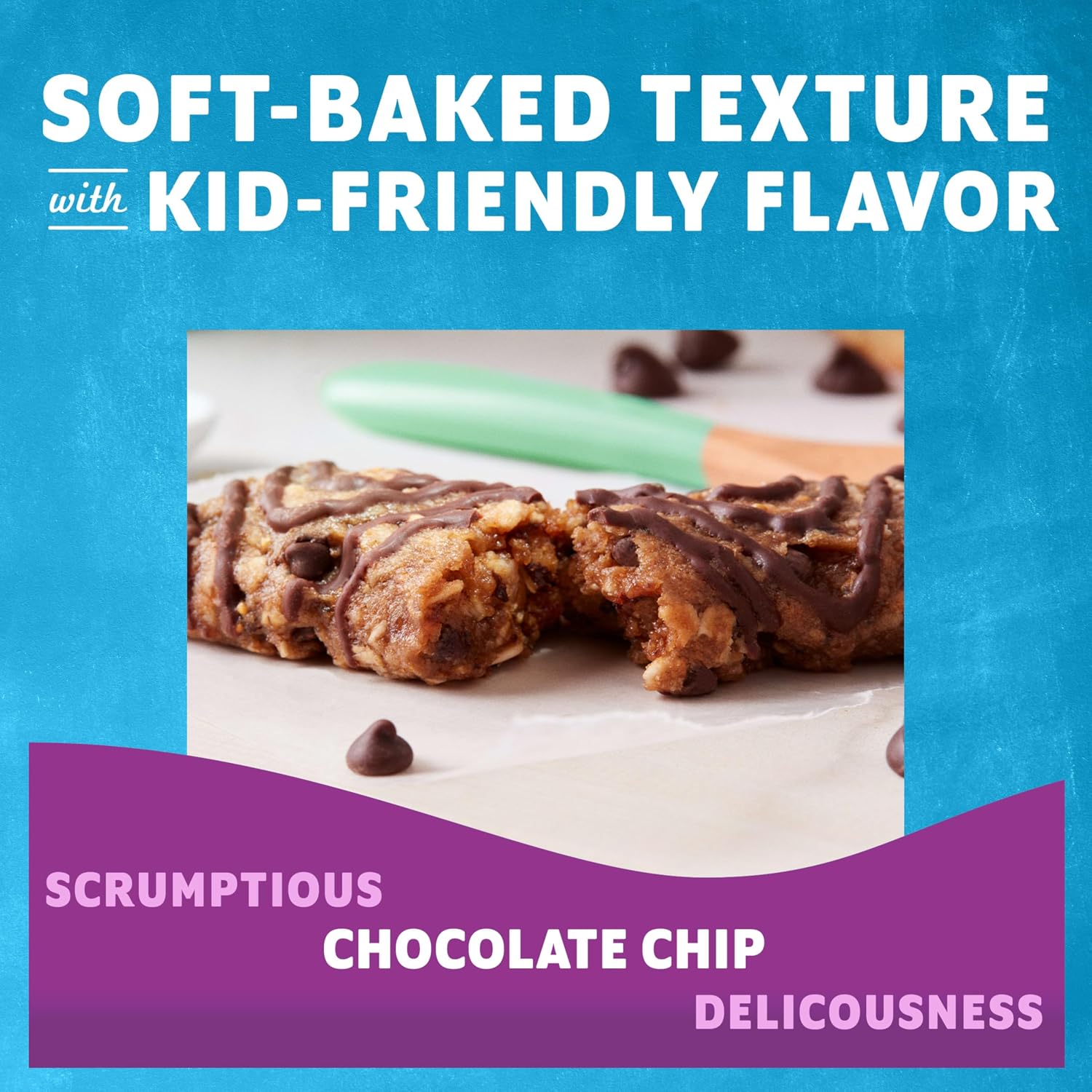 Zbar - Chocolate Chip - Soft-Baked Energy Snack Bars - Non-GMO - 12g Whole Grains - USDA Organic Granola Bars - Snacks for Kids (18 Pack)